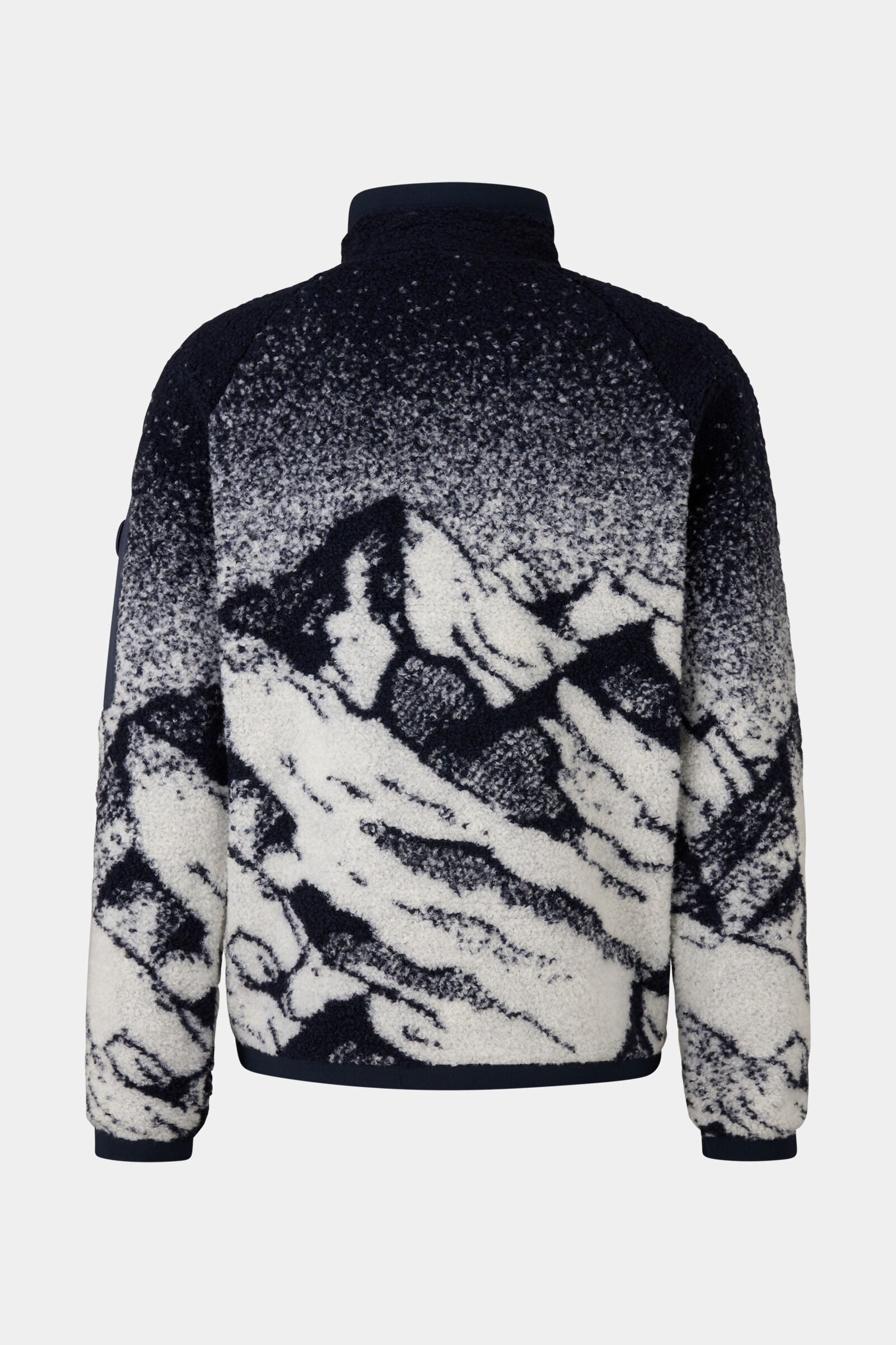 Gregor fleece jacket Navy blue/off-white