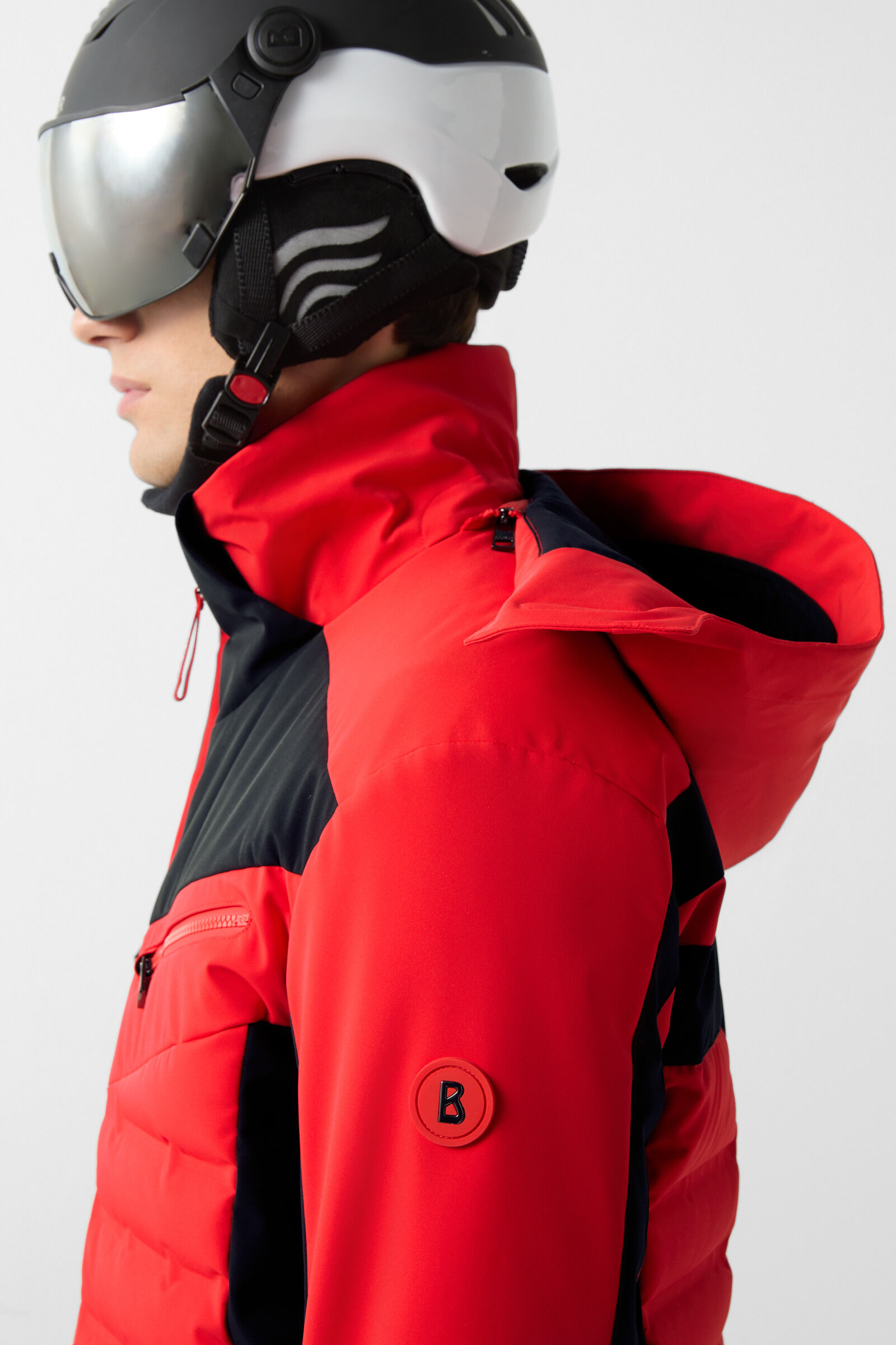 Feliks down ski jacket Red/black
