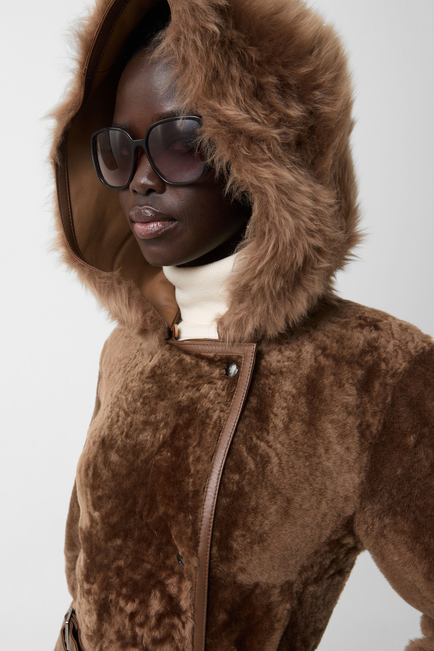 Peyton lambskin coat Hazel