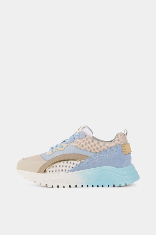 Sneaker Malaga Beige/Hellblau