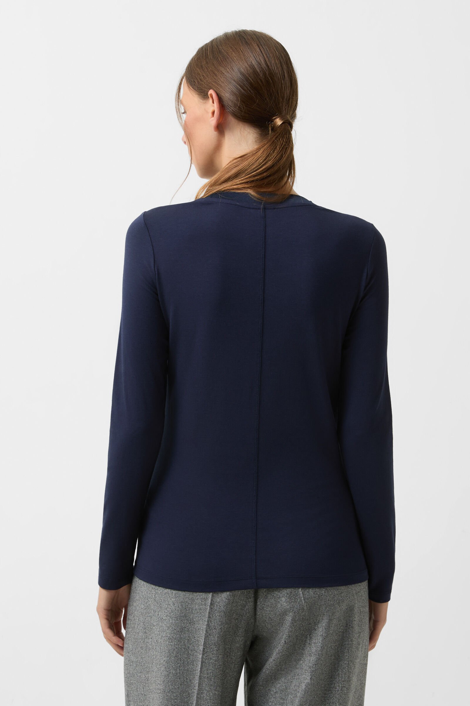 Longsleeve Alexi Navy-Blau