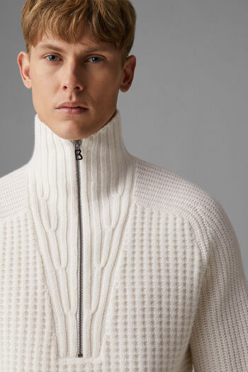 Rey Cashmere half-zip pullover
