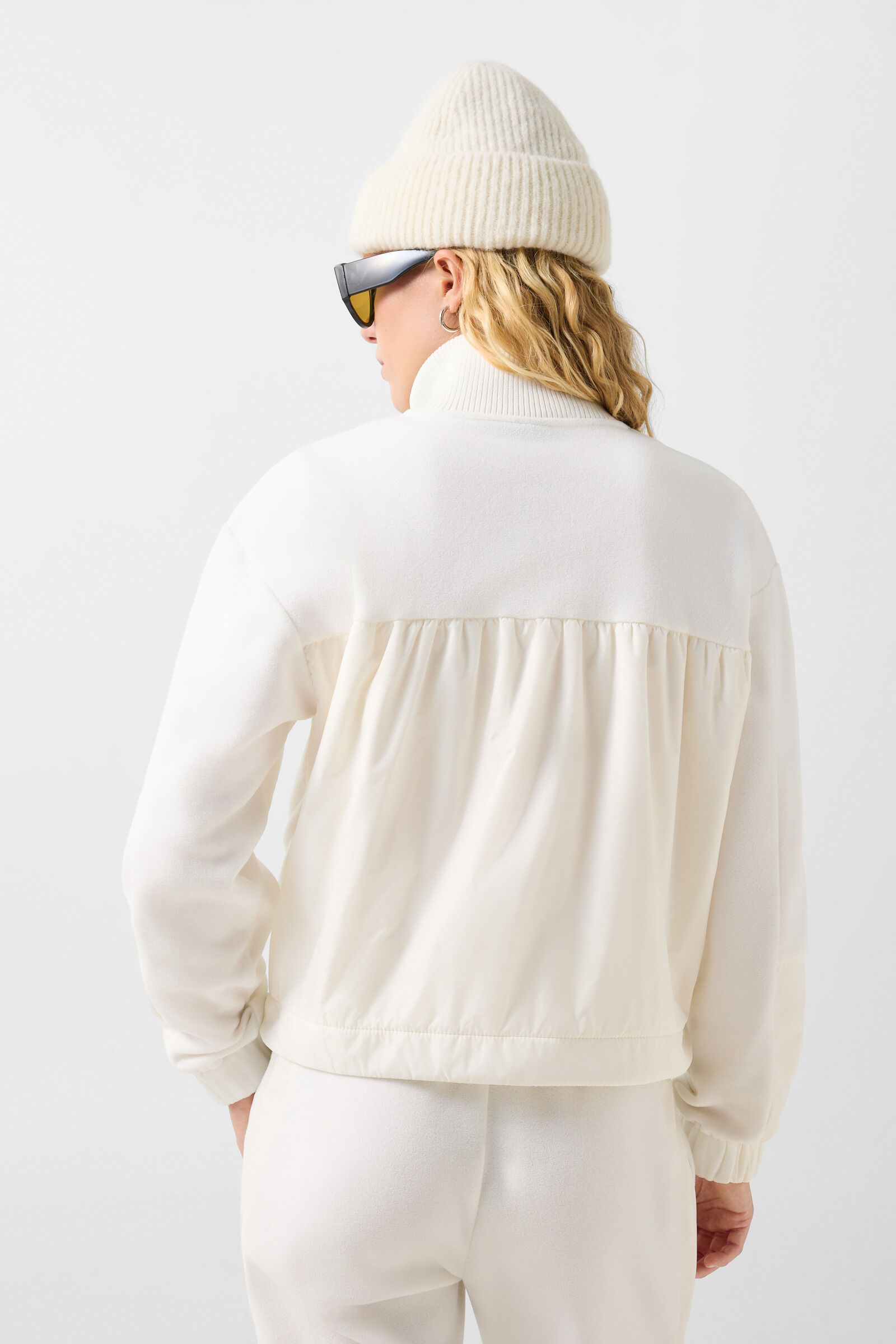 Lucy mid-layer fleece jacket Cream