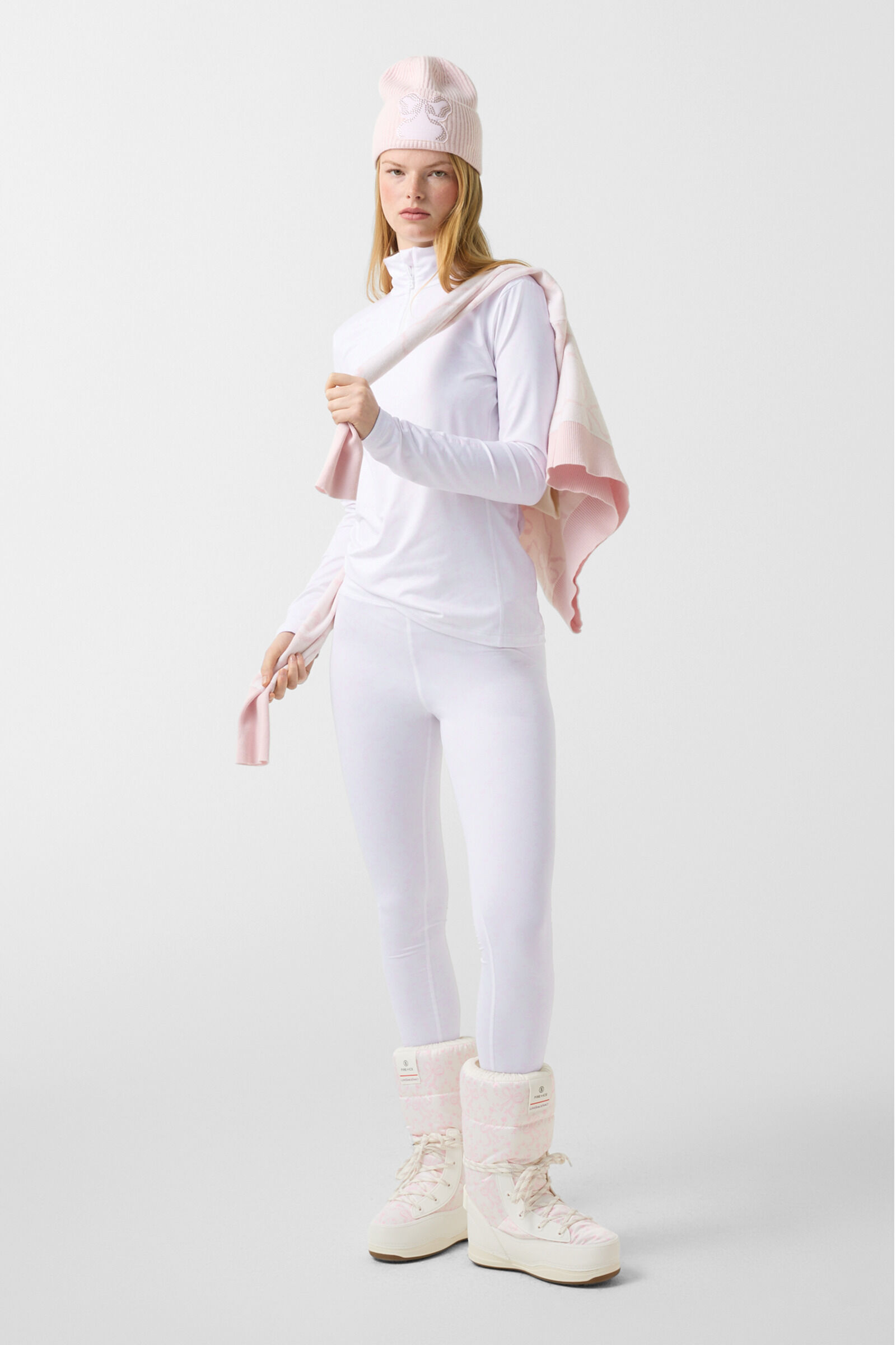 Tights Love White/pink