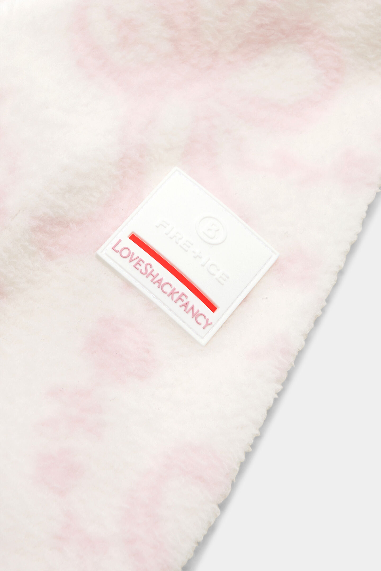 Kids midlayer fleece jacket Jette Off-white/pink