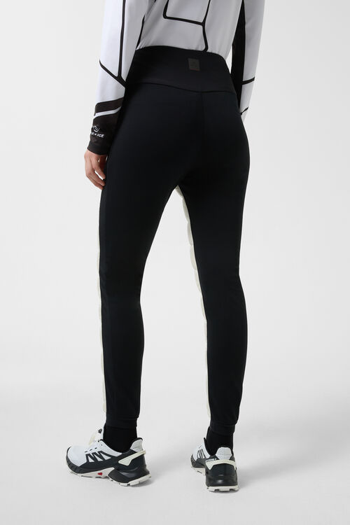 Stepphose Cora Off-White/Schwarz