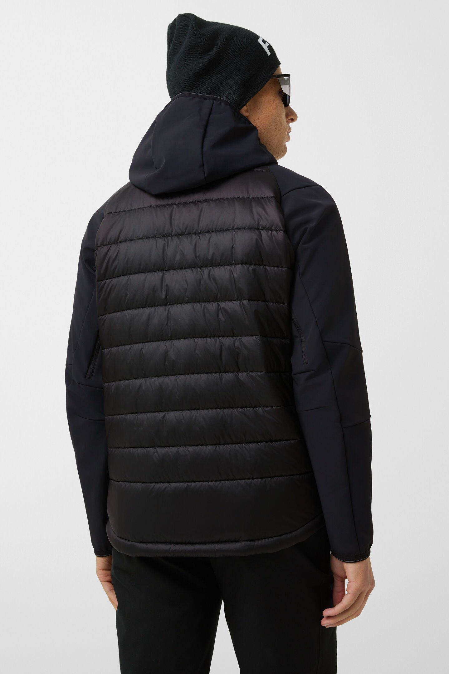 Anian softshell quilted jacket Black