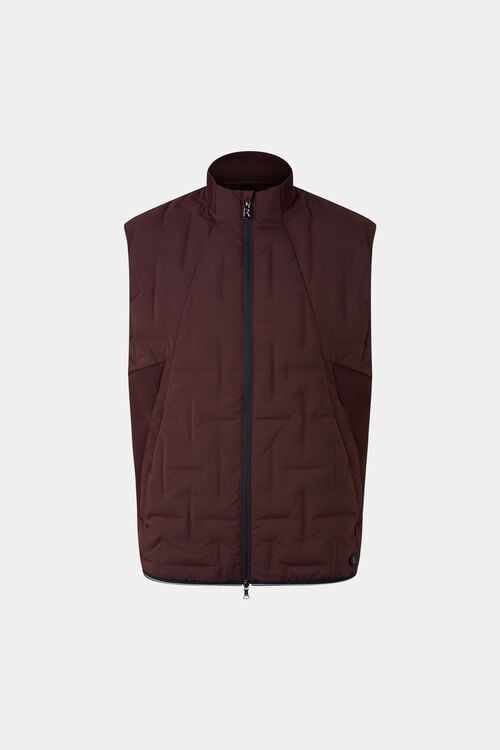 Sascha lightweight down waistcoat Bordeaux