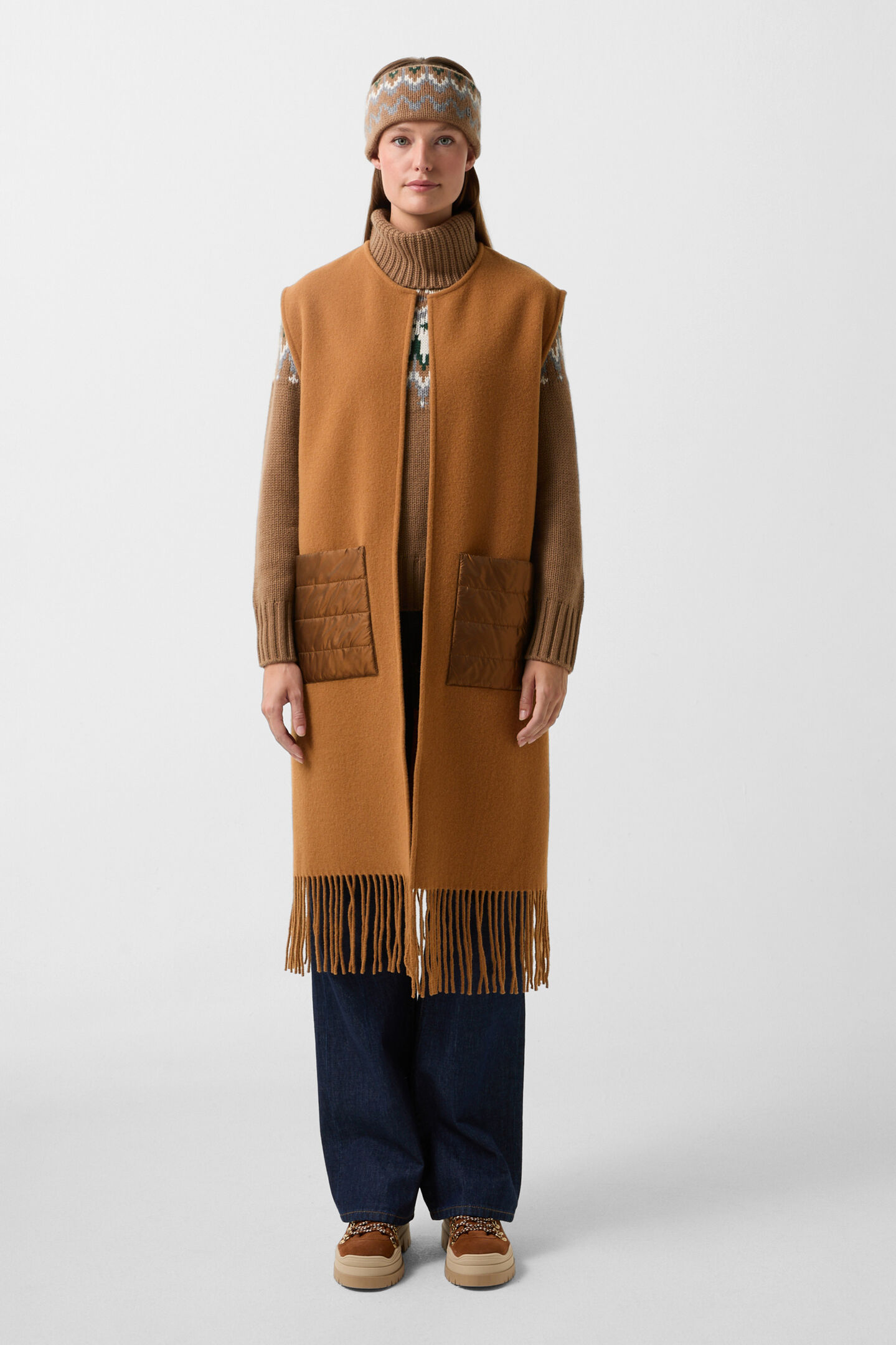 Nera waistcoat Hazel