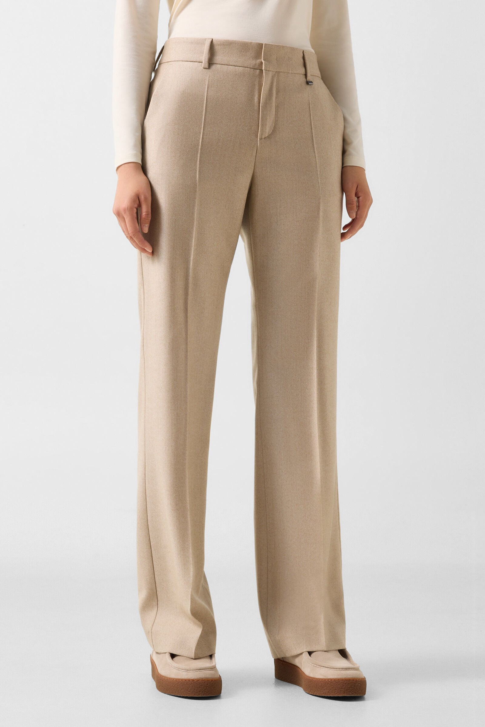 Jody virgin wool trousers Camel
