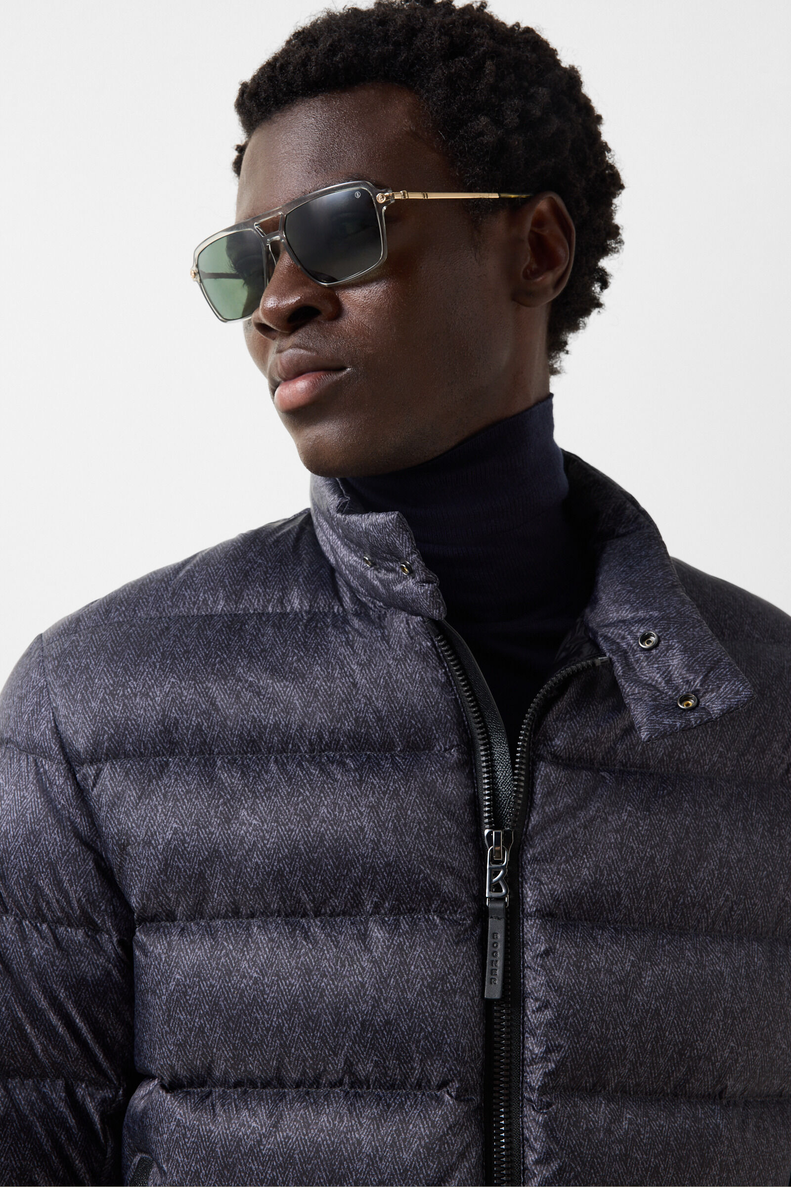 Hugh down jacket Anthracite/Navy
