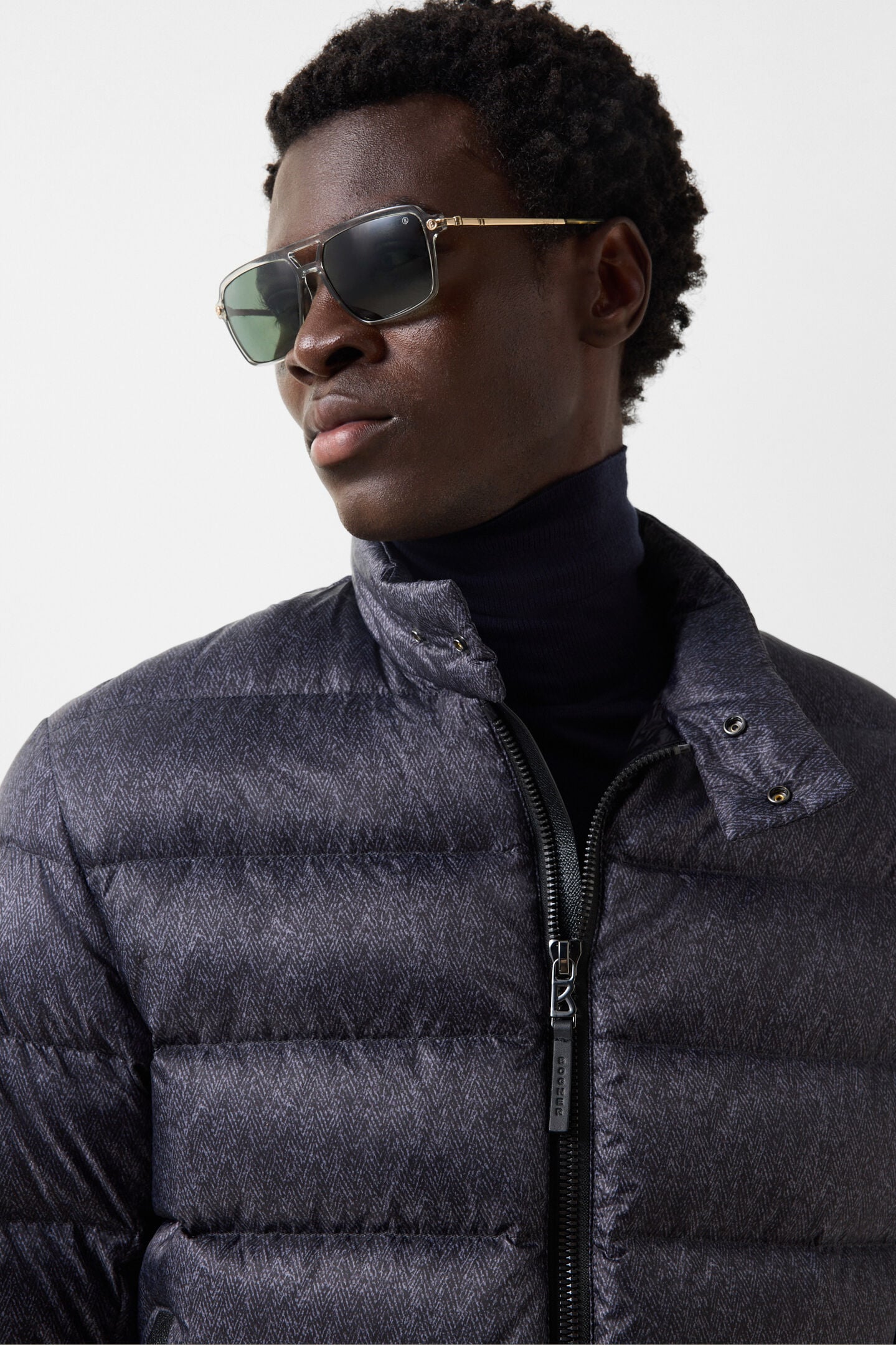 Hugh down jacket Anthracite/Navy