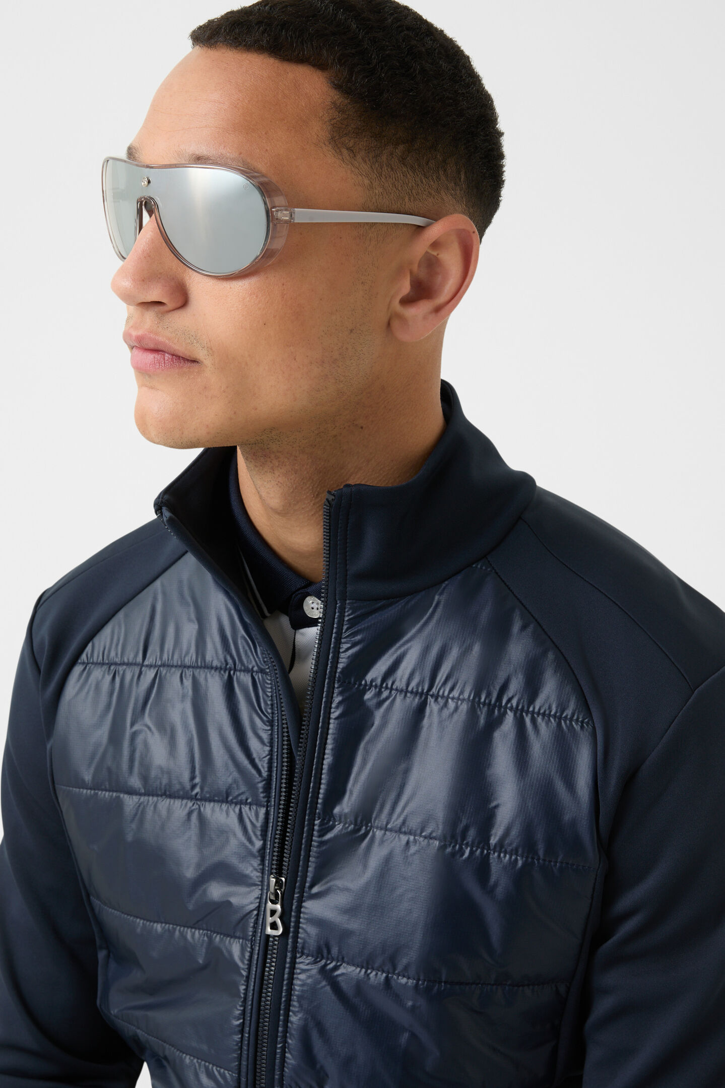 Hybrid-Jacke Lucon Navy-Blau