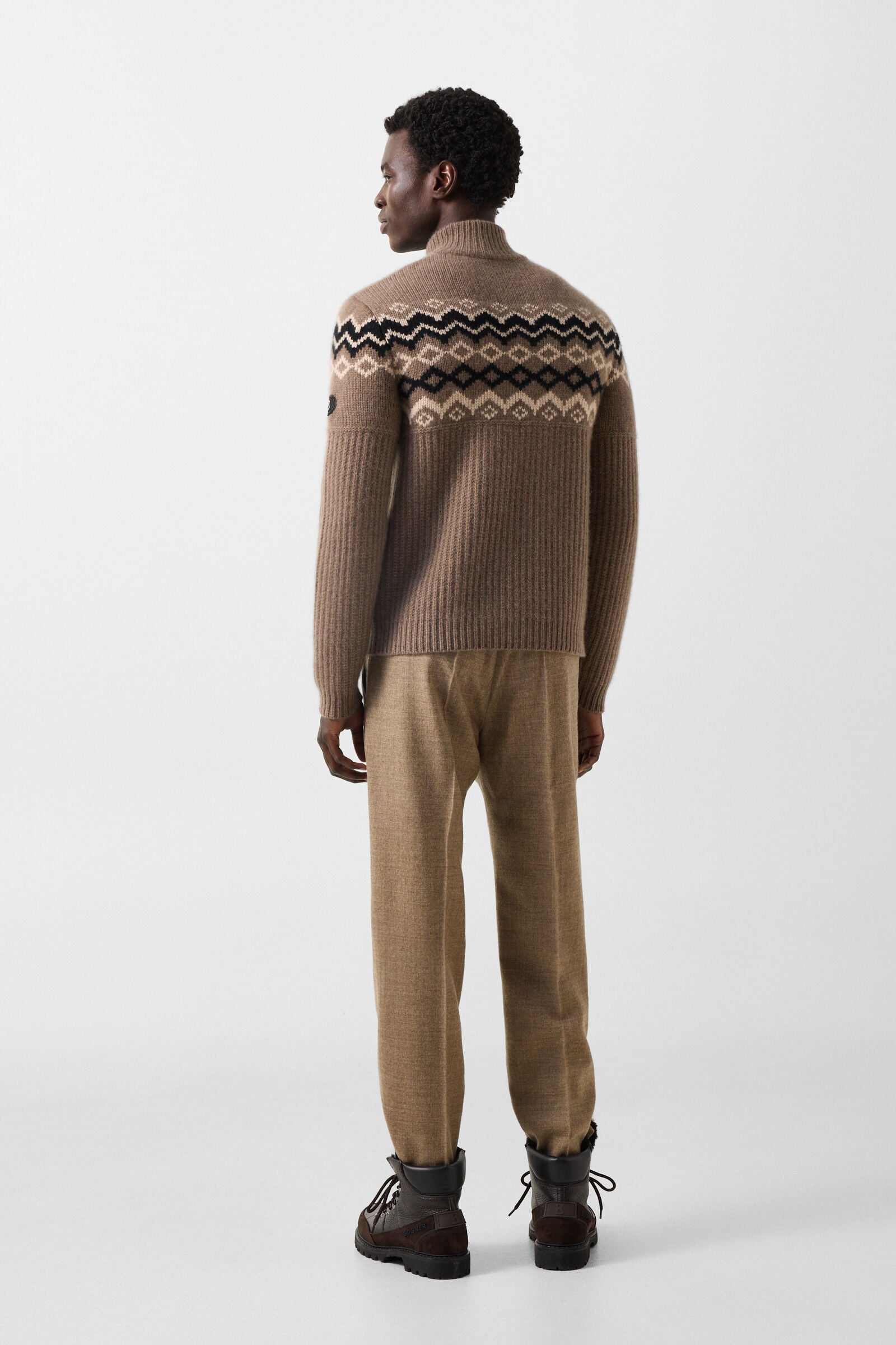 Ludi cashmere jumper Hazel/Beige/Black