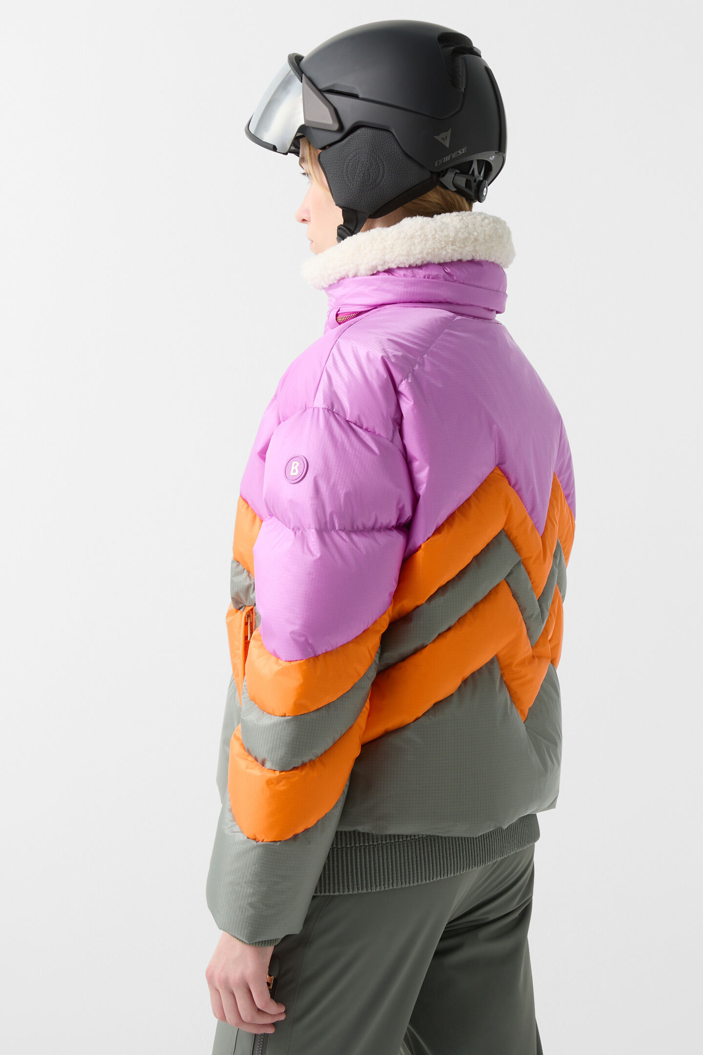 Valea ski-jas Paars/Oranje/Taupe