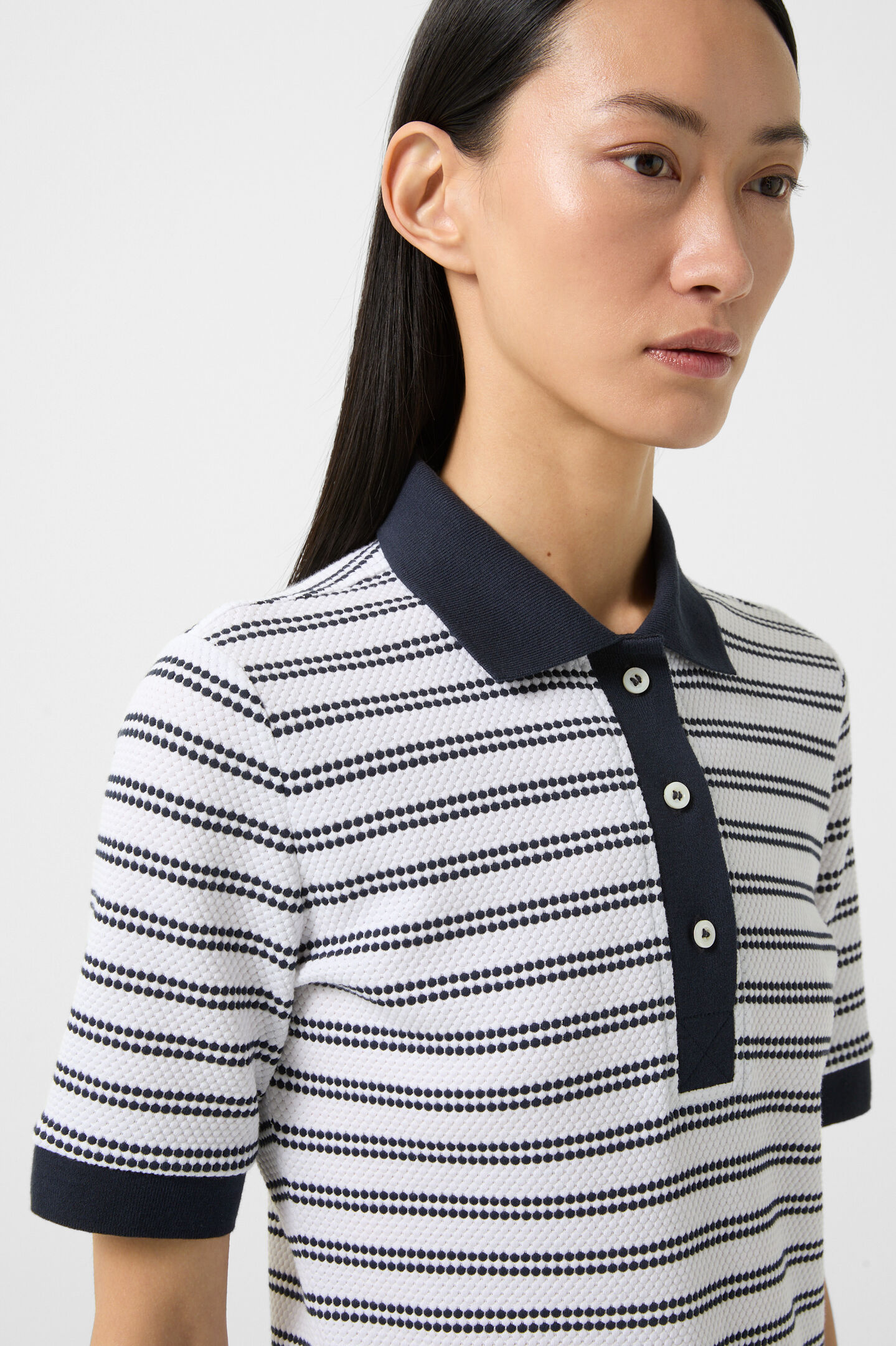 Wendy Polo shirt Navy blue/White