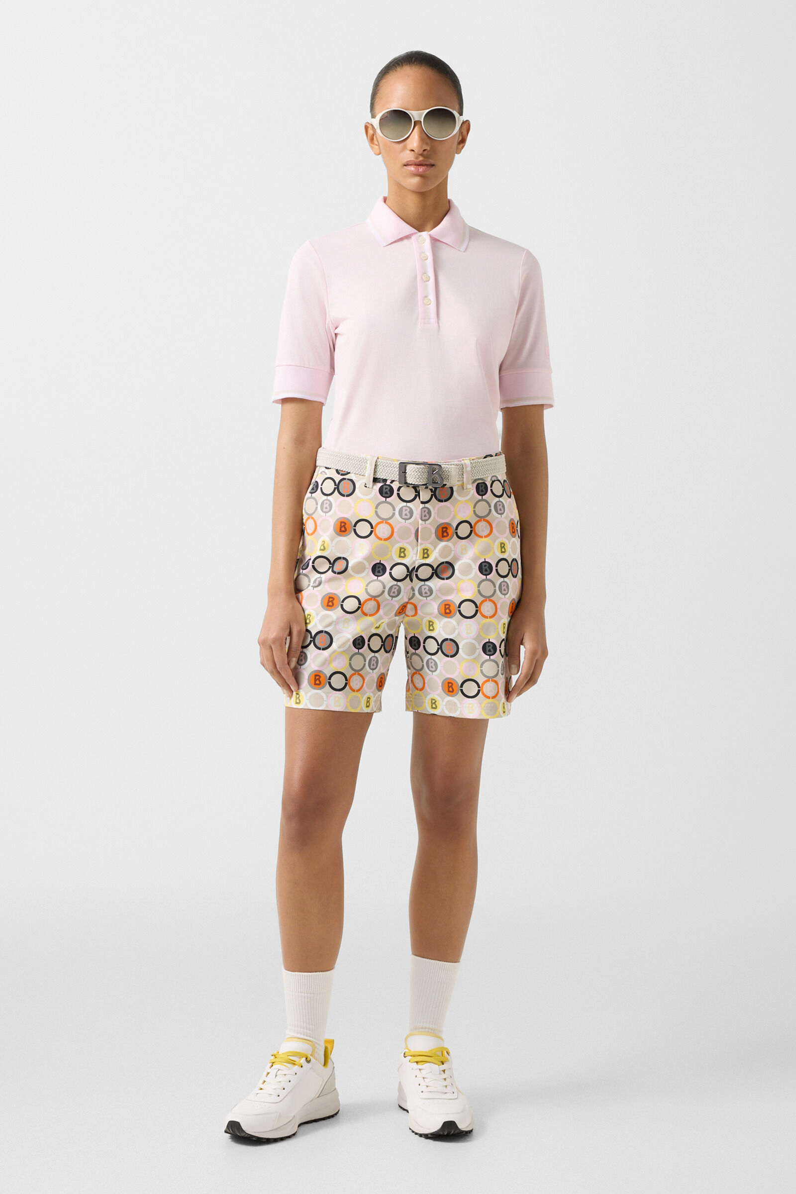 Funktions-Shorts Eleni Sand/Orange/Grau