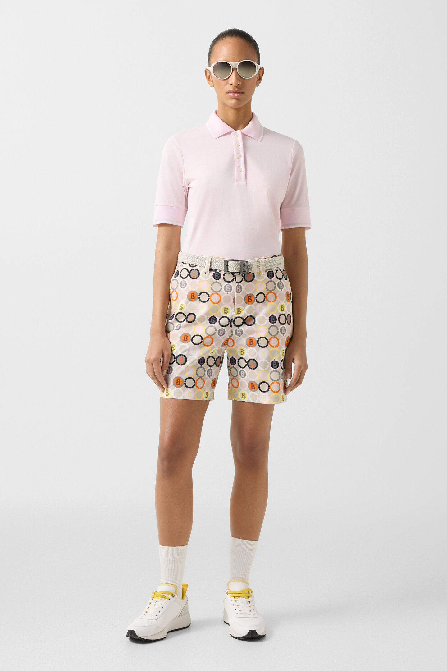 Funktions-Shorts Eleni Sand/Orange/Grau