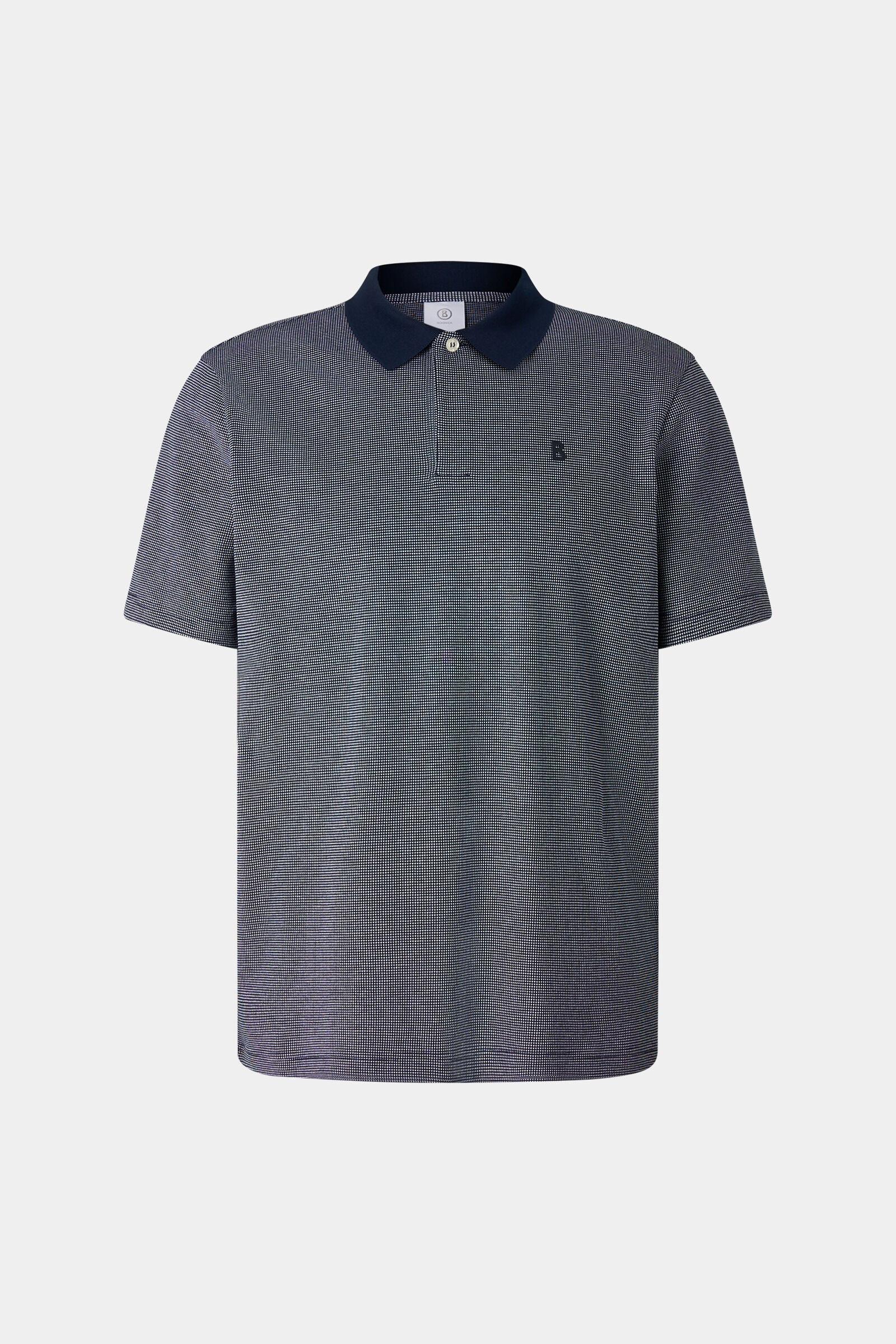 Polo-Shirt Wynn Navy-Blau/Wei&szlig;