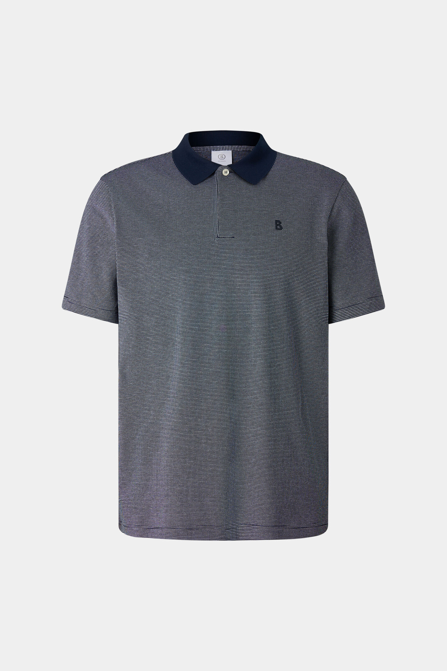 Polo-Shirt Wynn Navy-Blau/Wei&szlig;