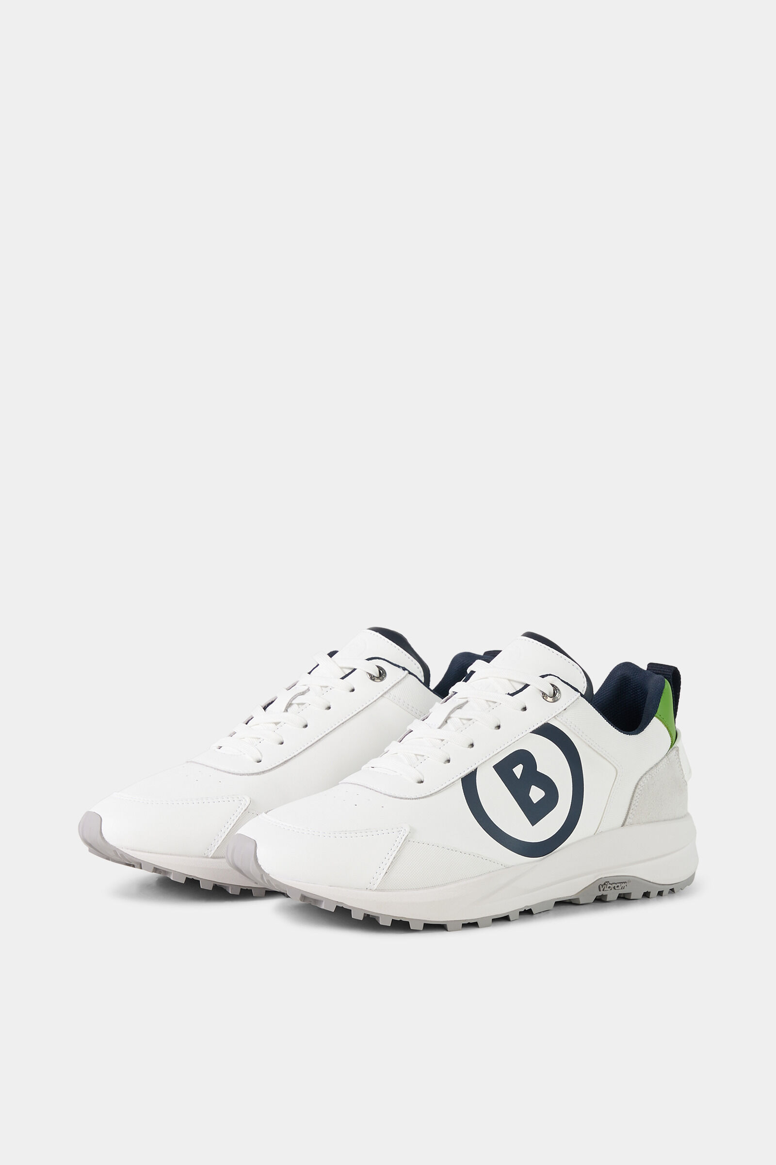 Golf Sneaker Wei&szlig;/Navy-Blau