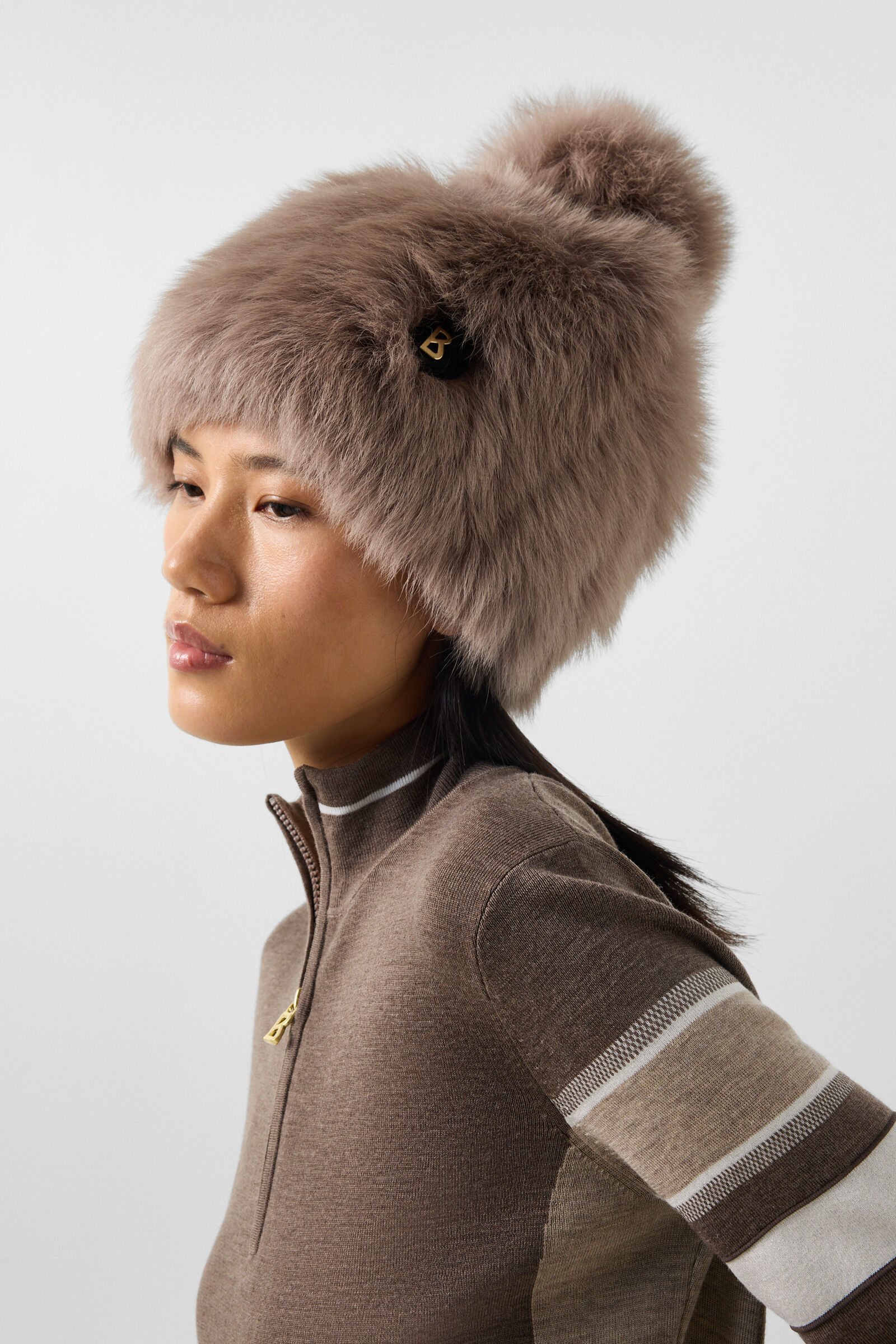 Aria lambskin hat Hazel