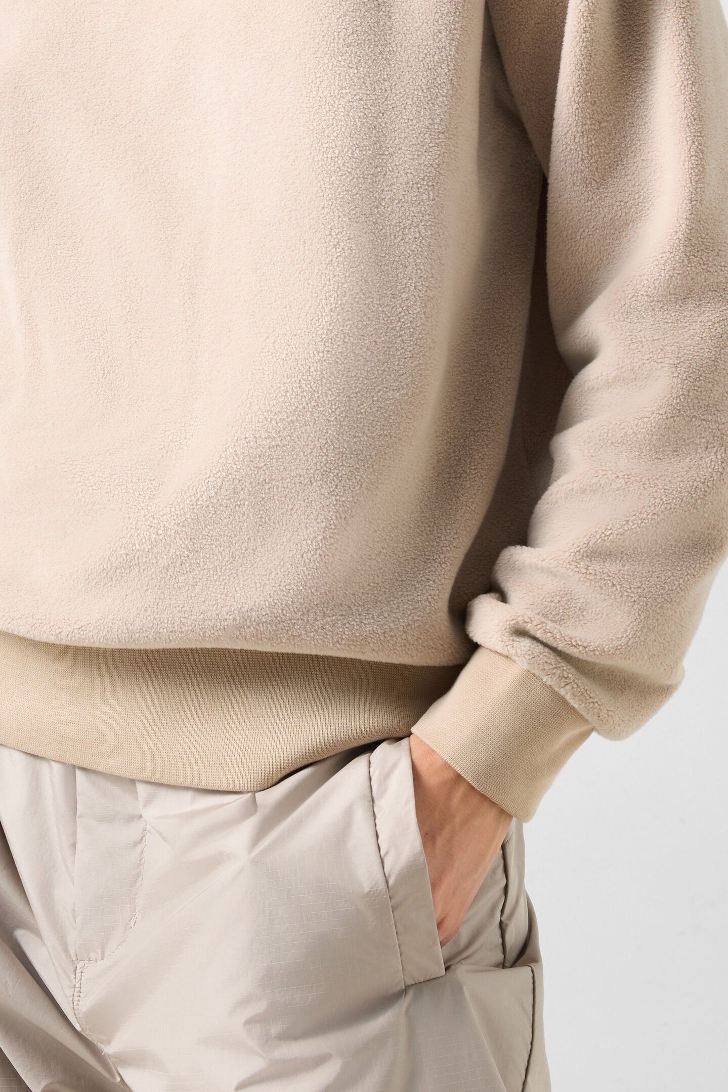Iva Mid-Layer Fleece Hoodie Beige