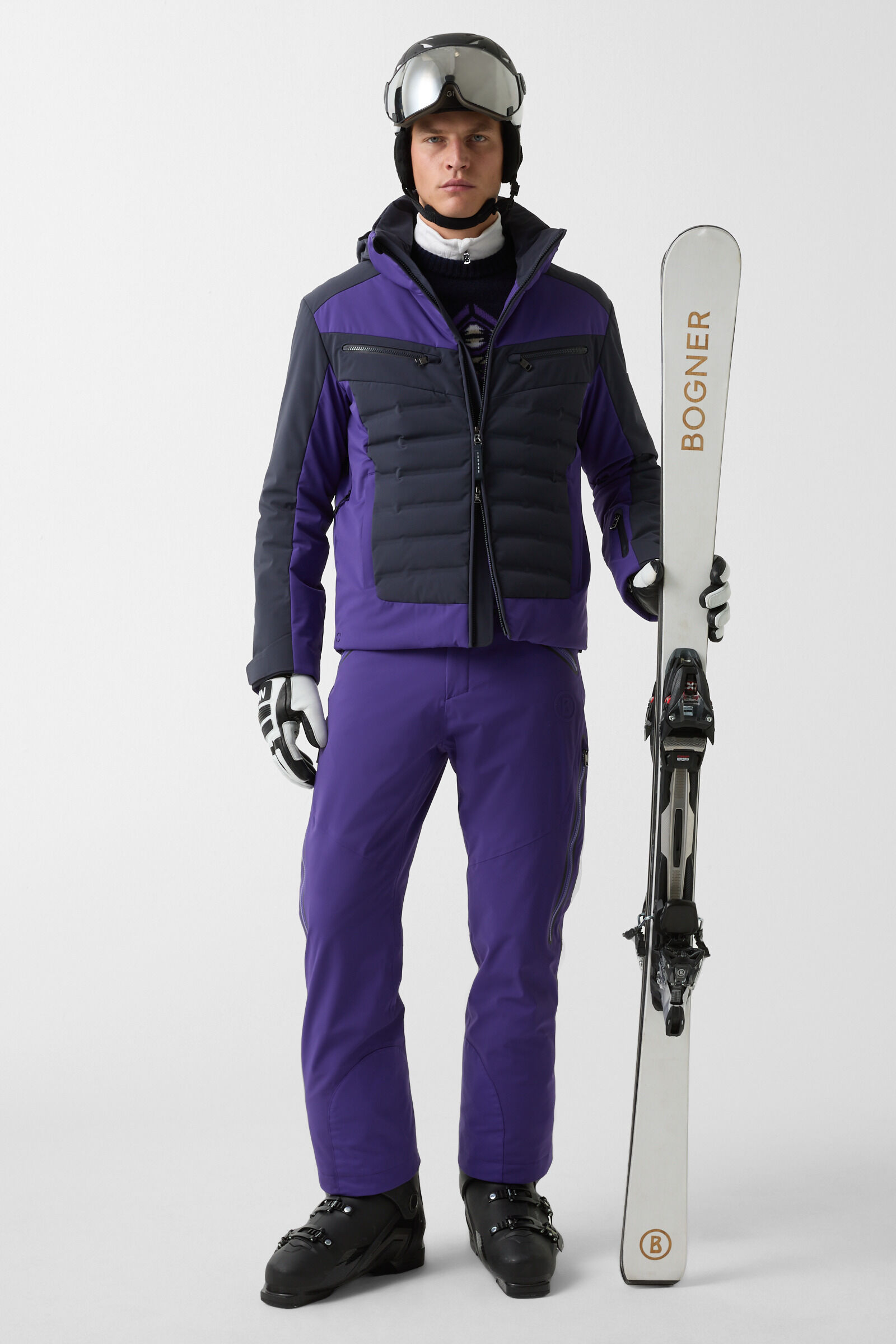 Norwegian jumper Luci Navy blue/purple