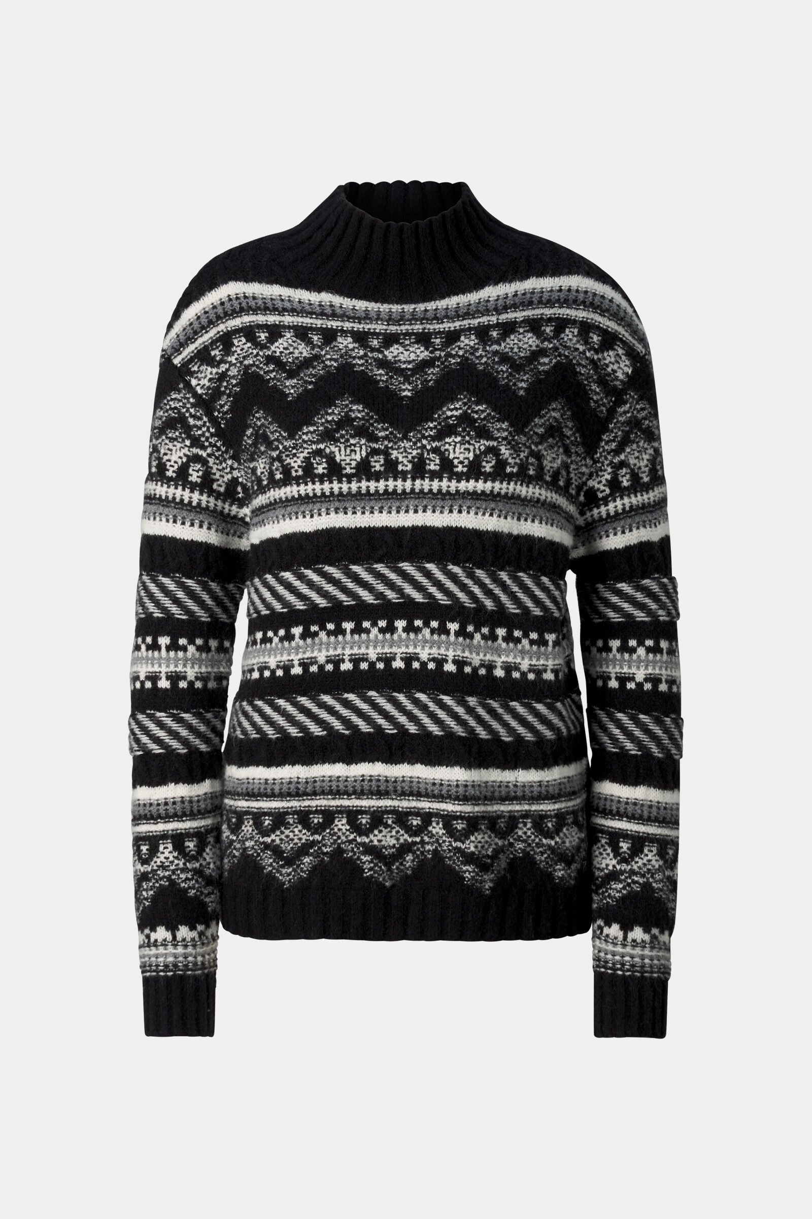 Pink Norwegian Pullover Black and White