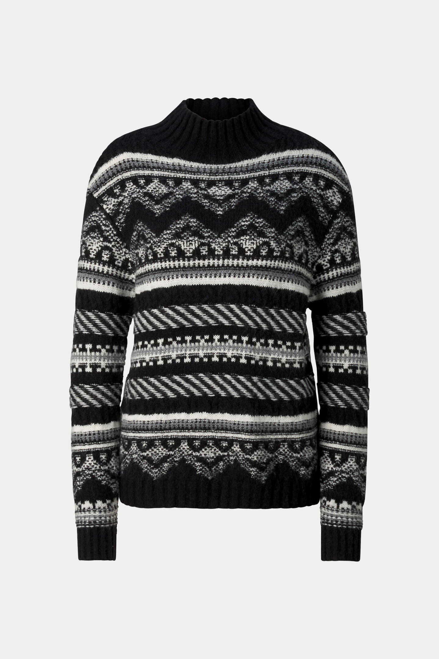 Pink Norwegian Pullover Black and White
