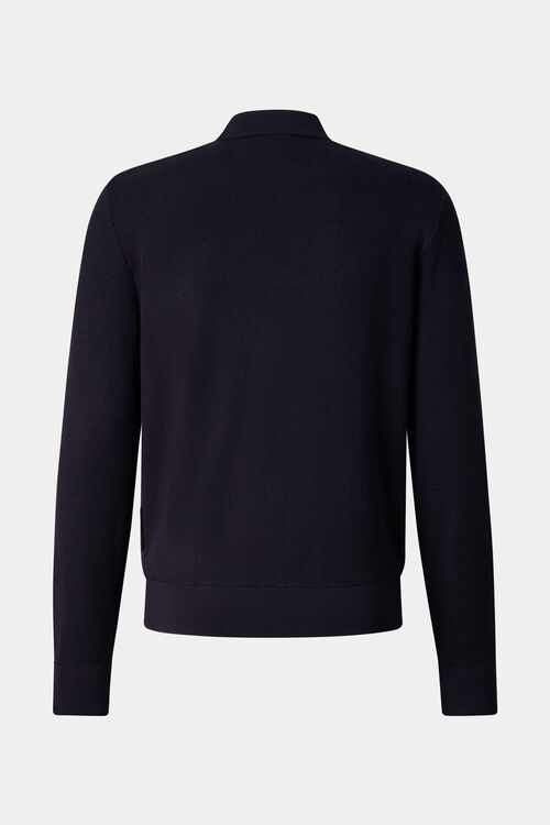 Zisco hybrid knit jacket Navy blue