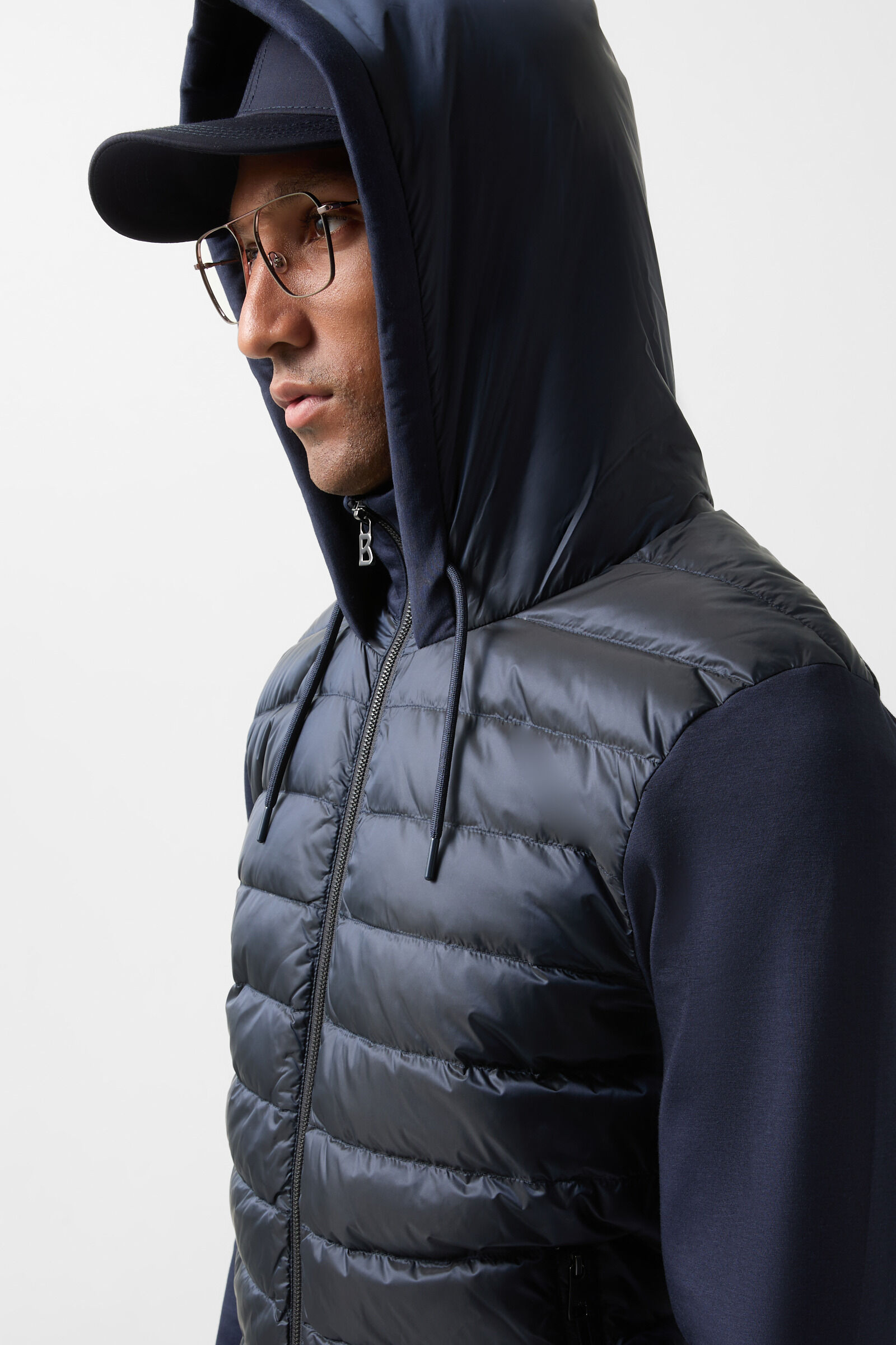 Veste de sweat hybride Sven Bleu marine