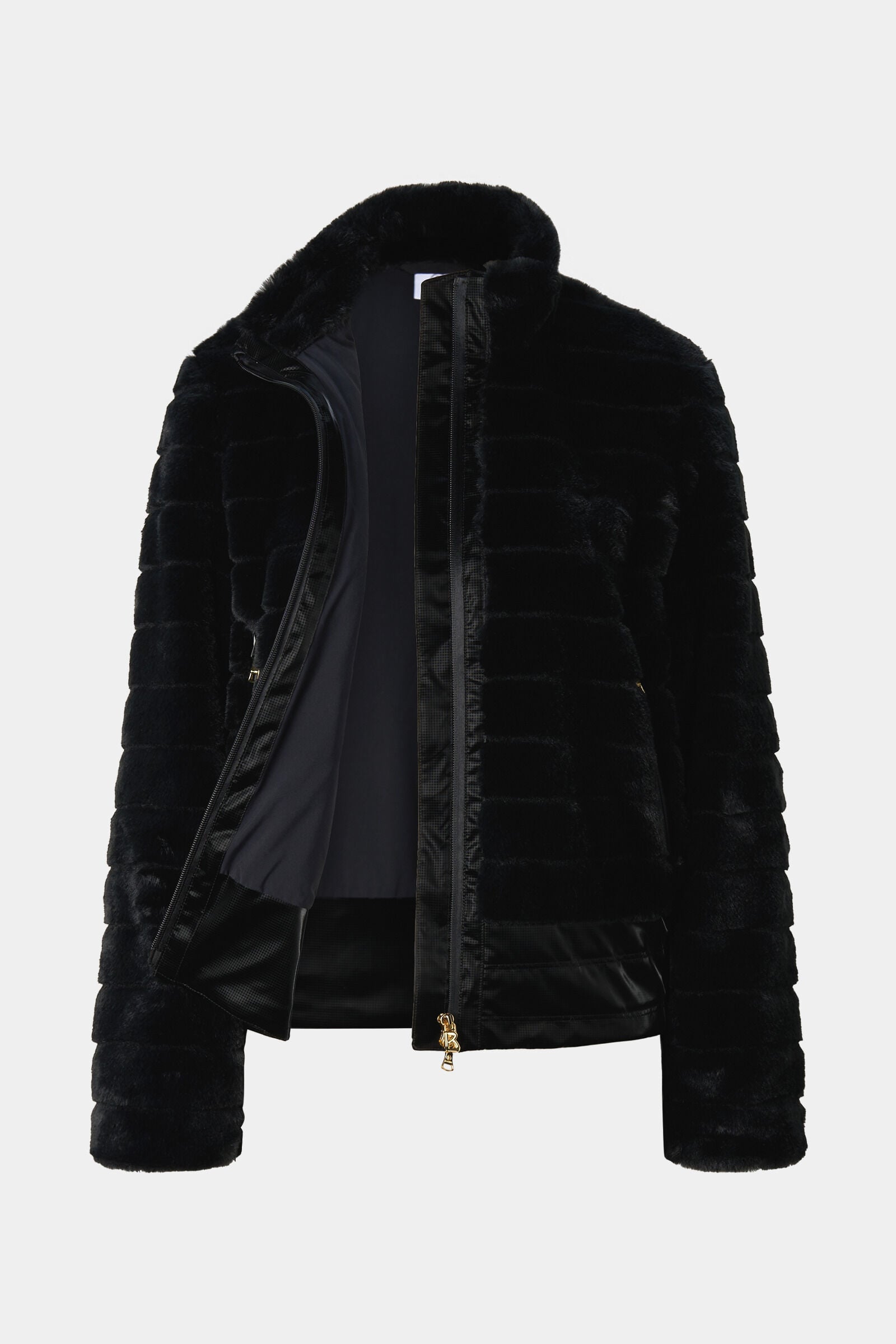 Valesca faux fur jacket Black