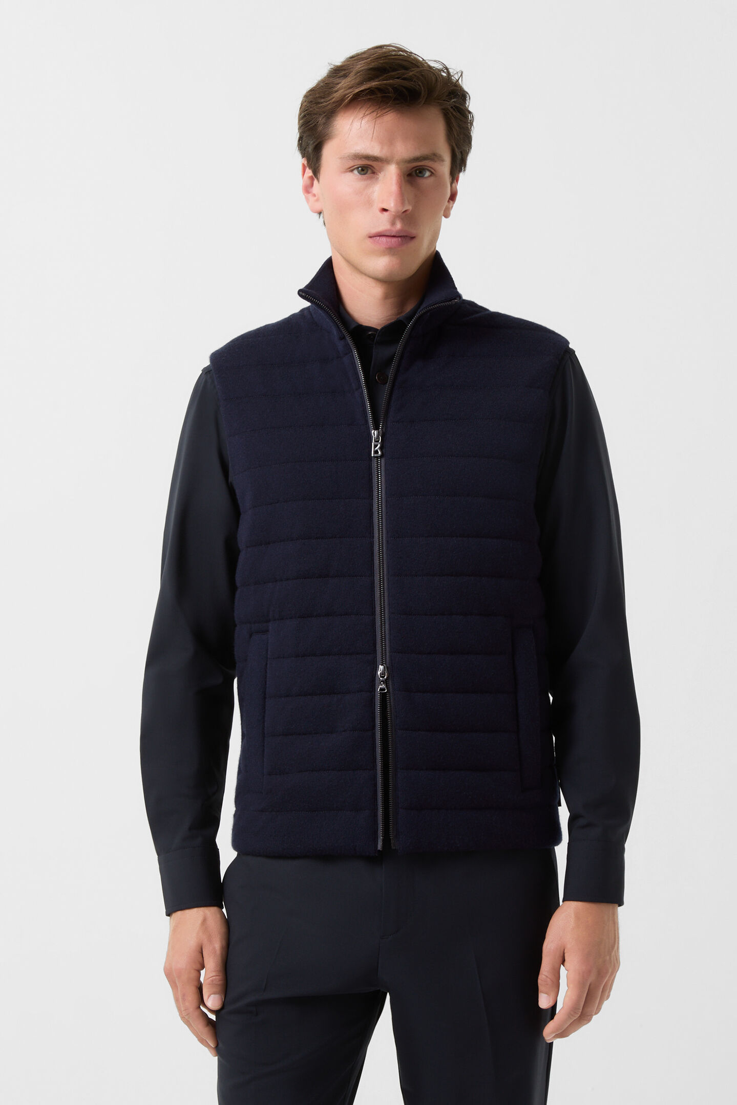 Lavin knitted vest Navy blue