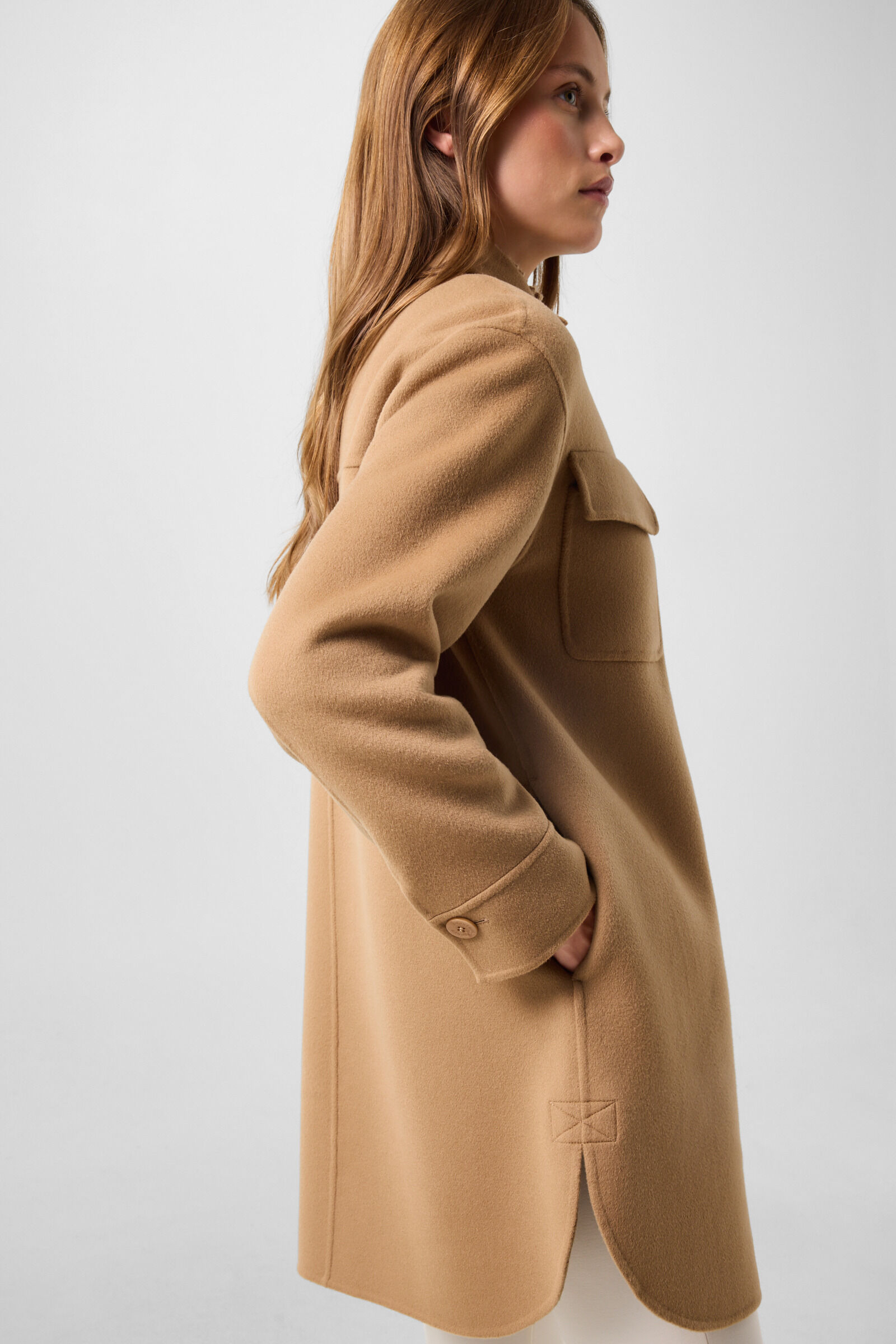 Tory double-faced Jacket Camel