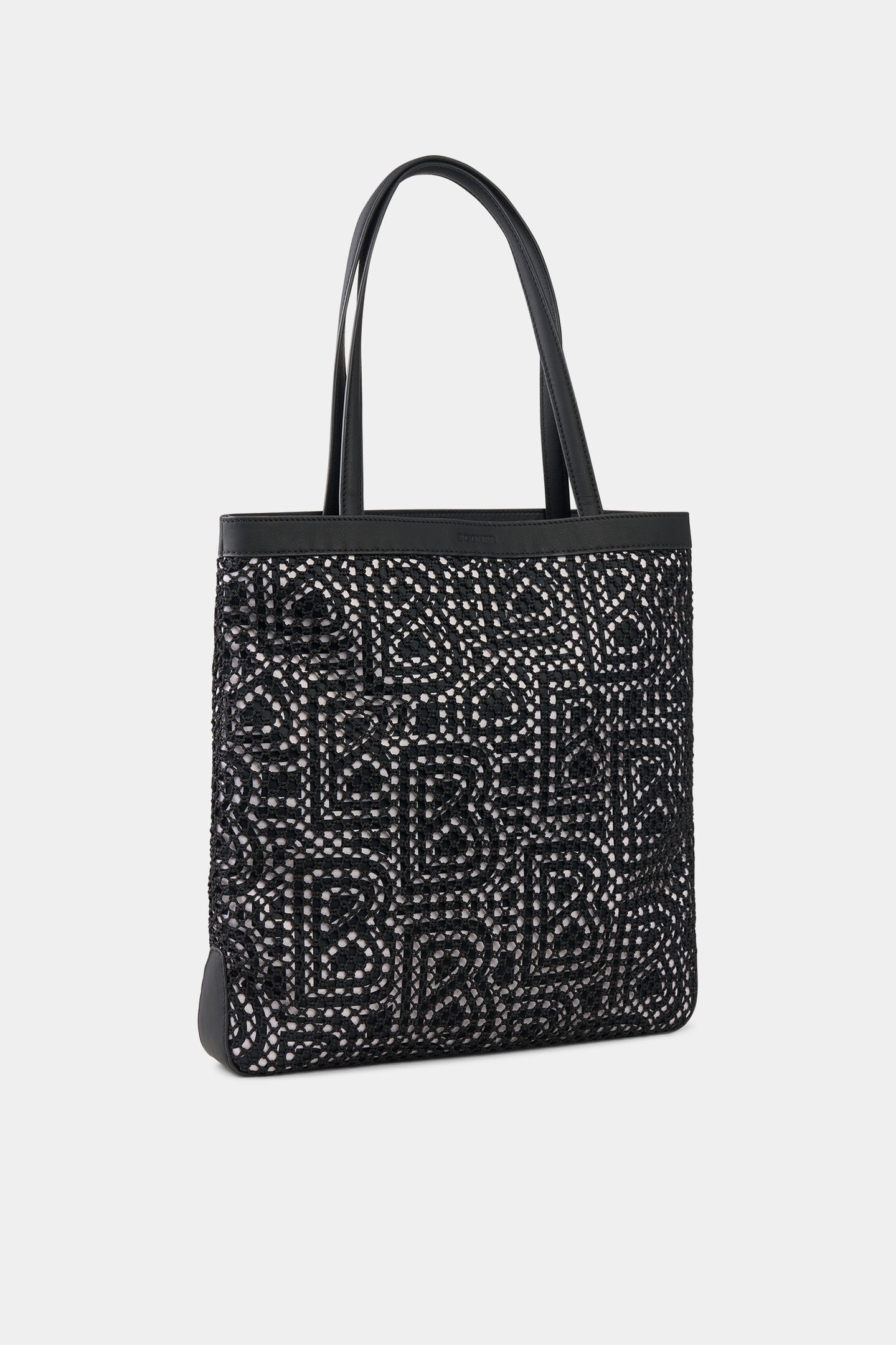 Totebag Walensee Caja Zwart/Off-White