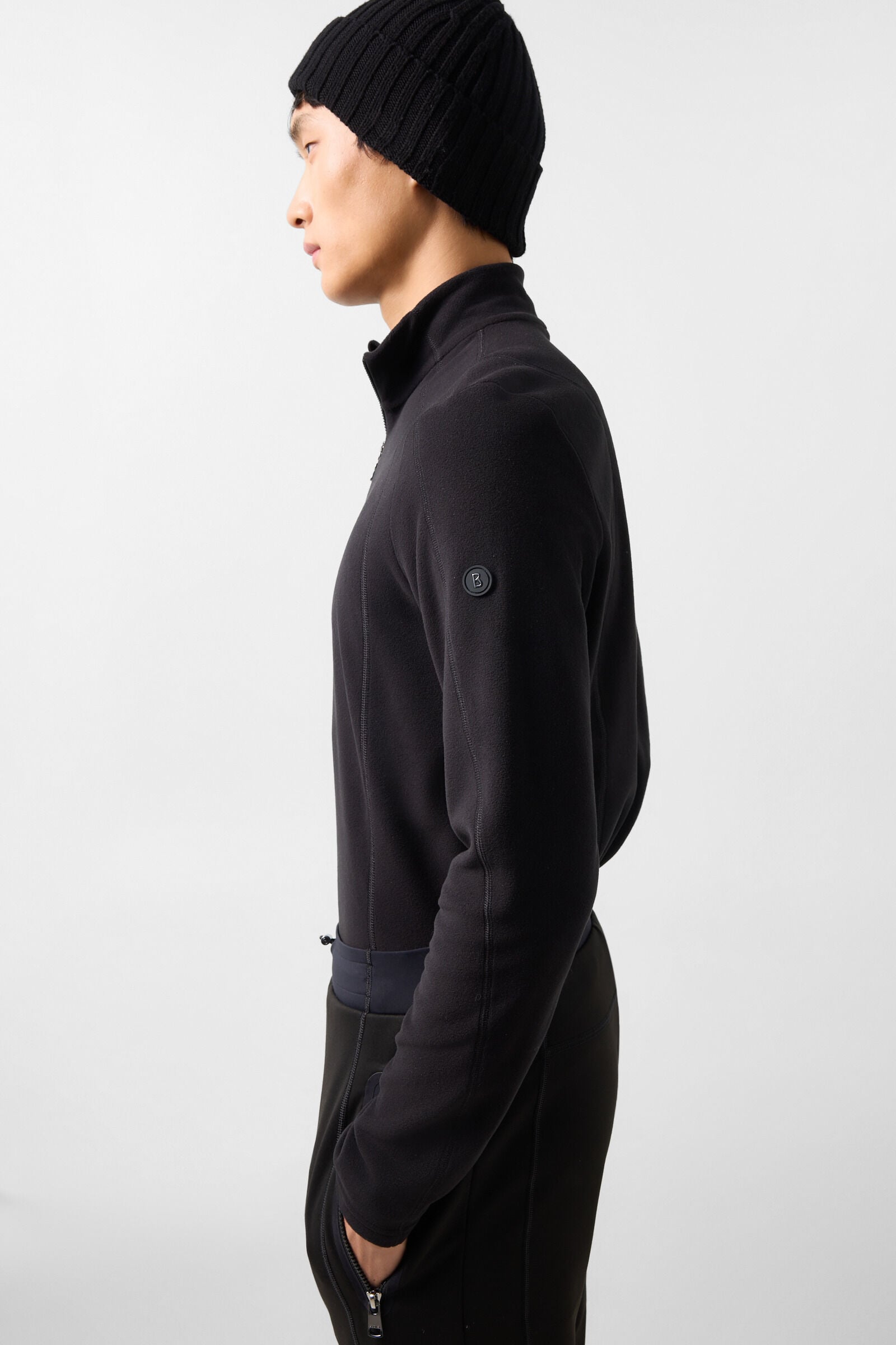 Harry Fleece Base Layer Black