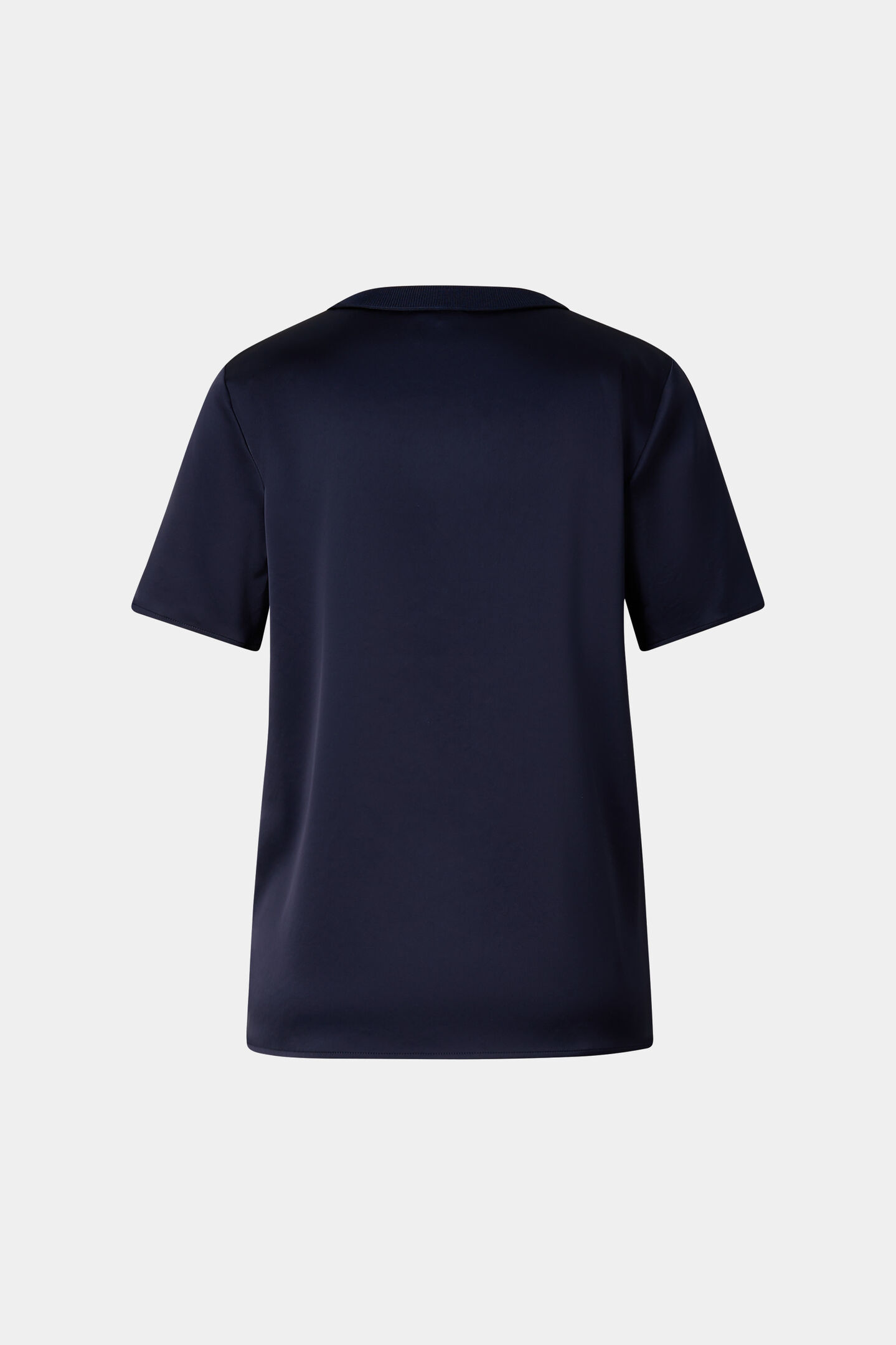 Satin-Shirt Dylan Navy-Blau