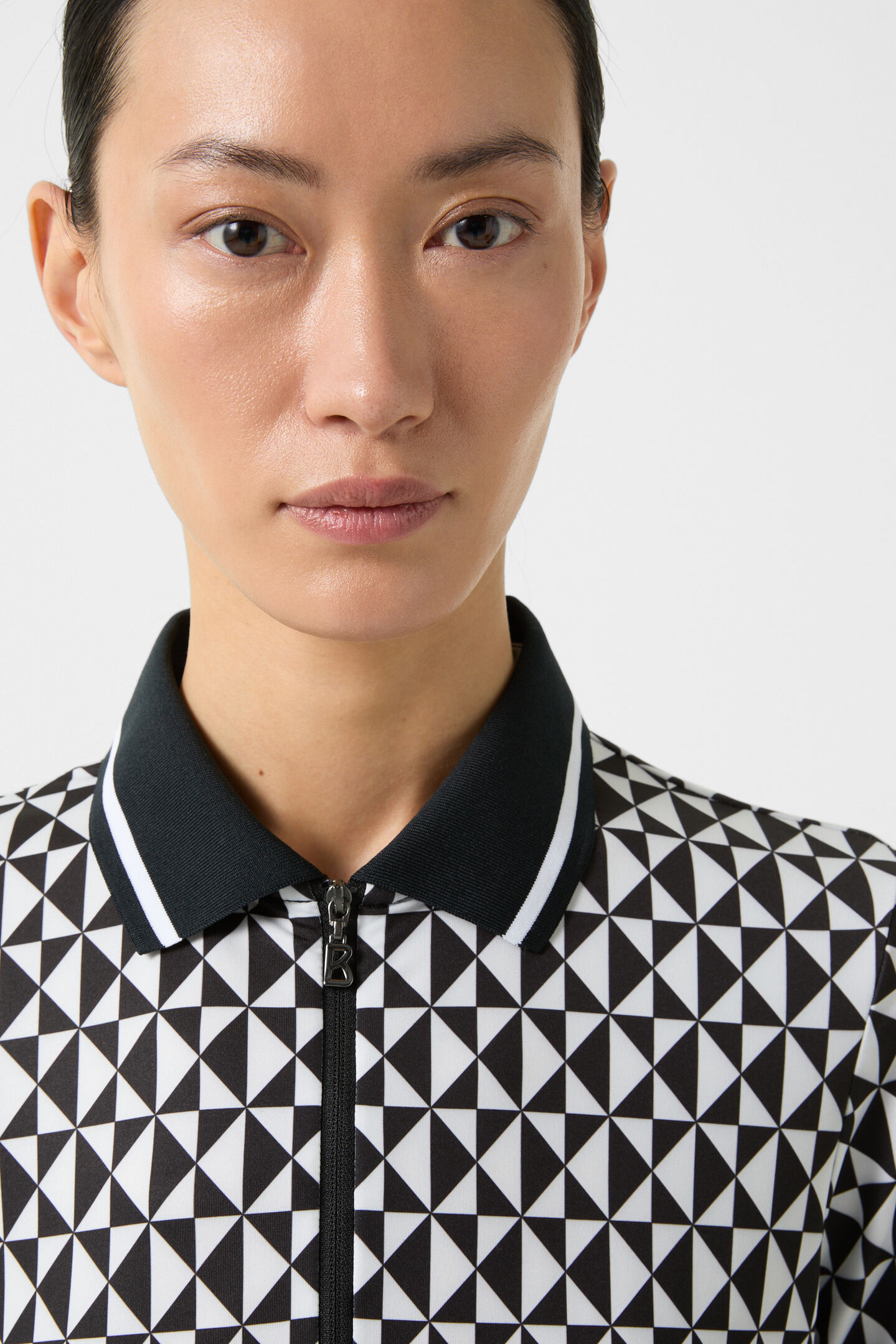 Calista functional short-sleeved top Black/white