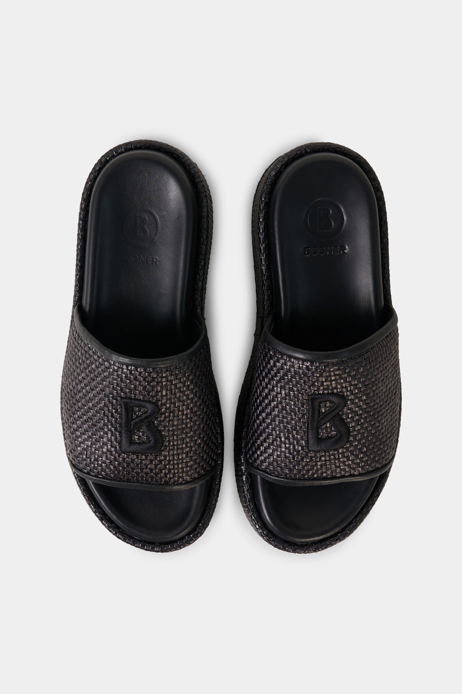 Sorrento platform sandals Black