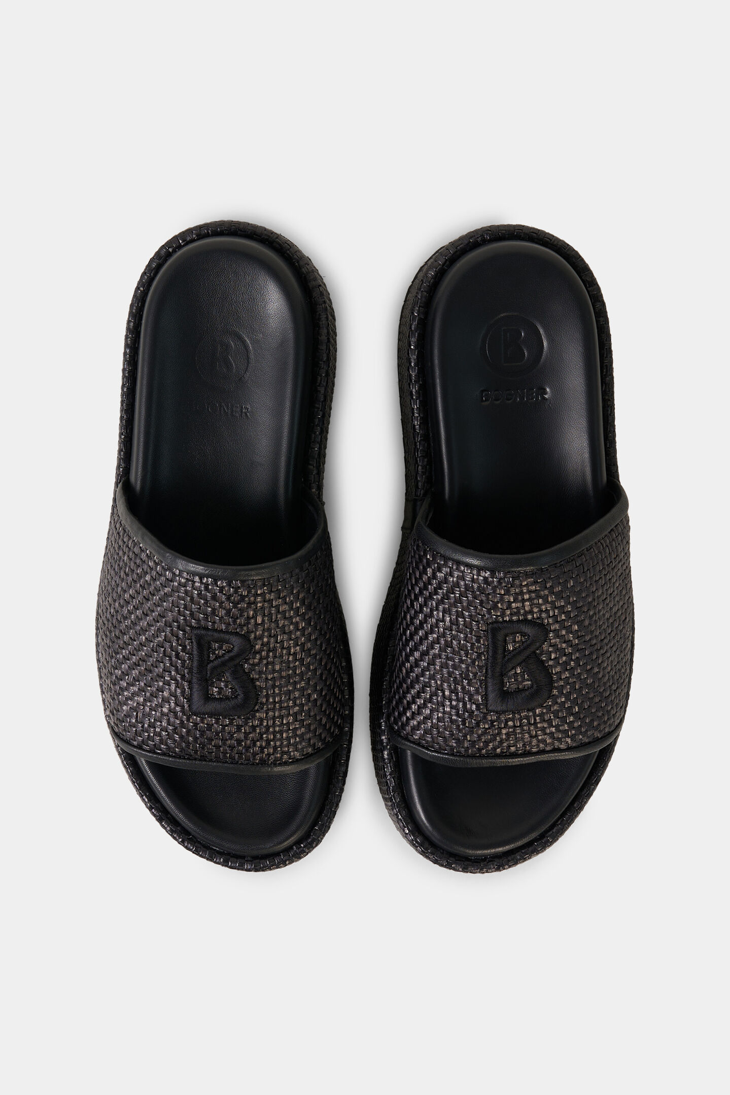 Sorrento platform sandals Black