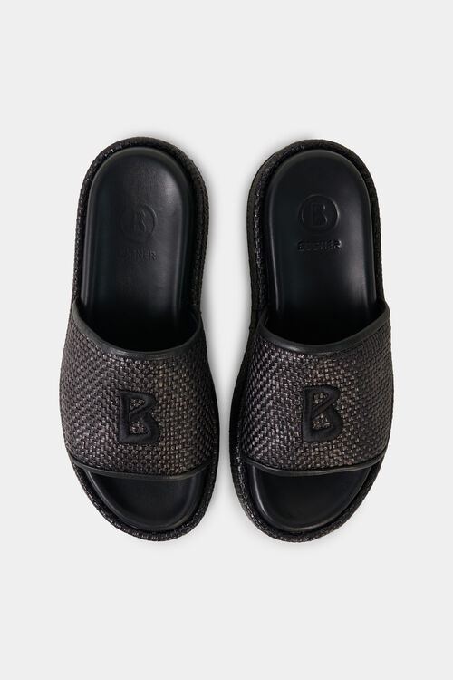 Plateau-Sandalen Sorrento Schwarz