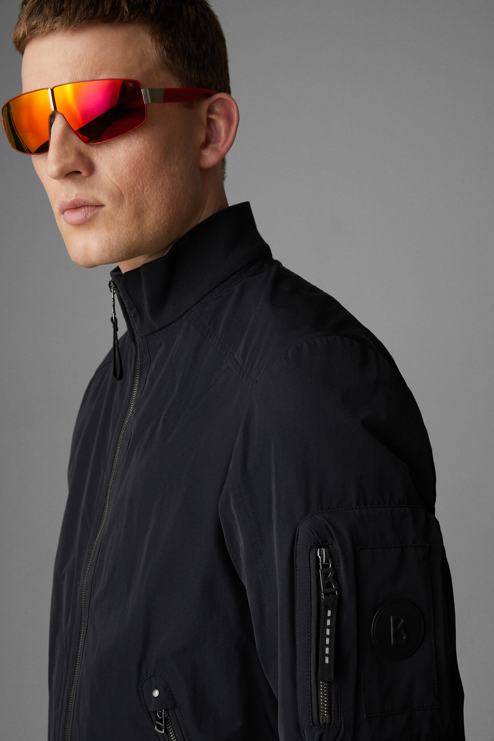 Sonnenbrille Schwarzhorn Orange/Silber/Rot