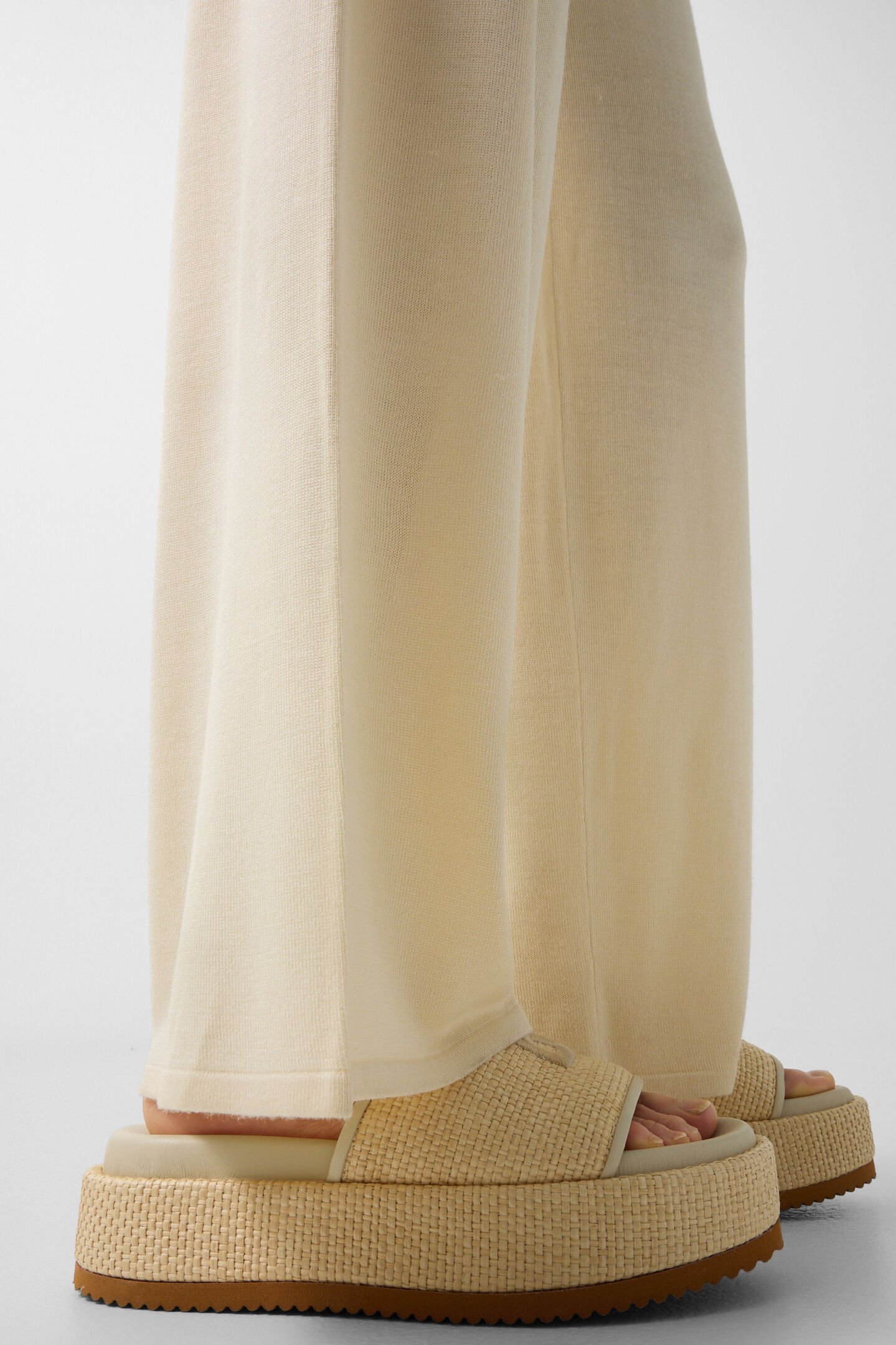 Paula knitted trousers Cream