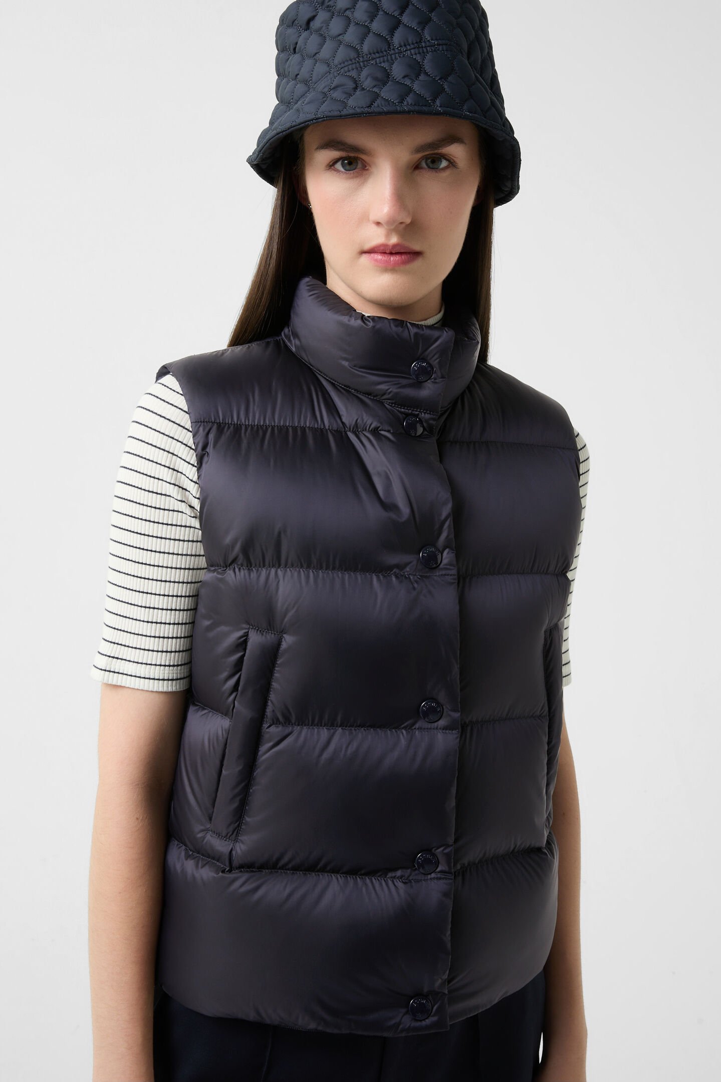 Orely down waistcoat Navy blue