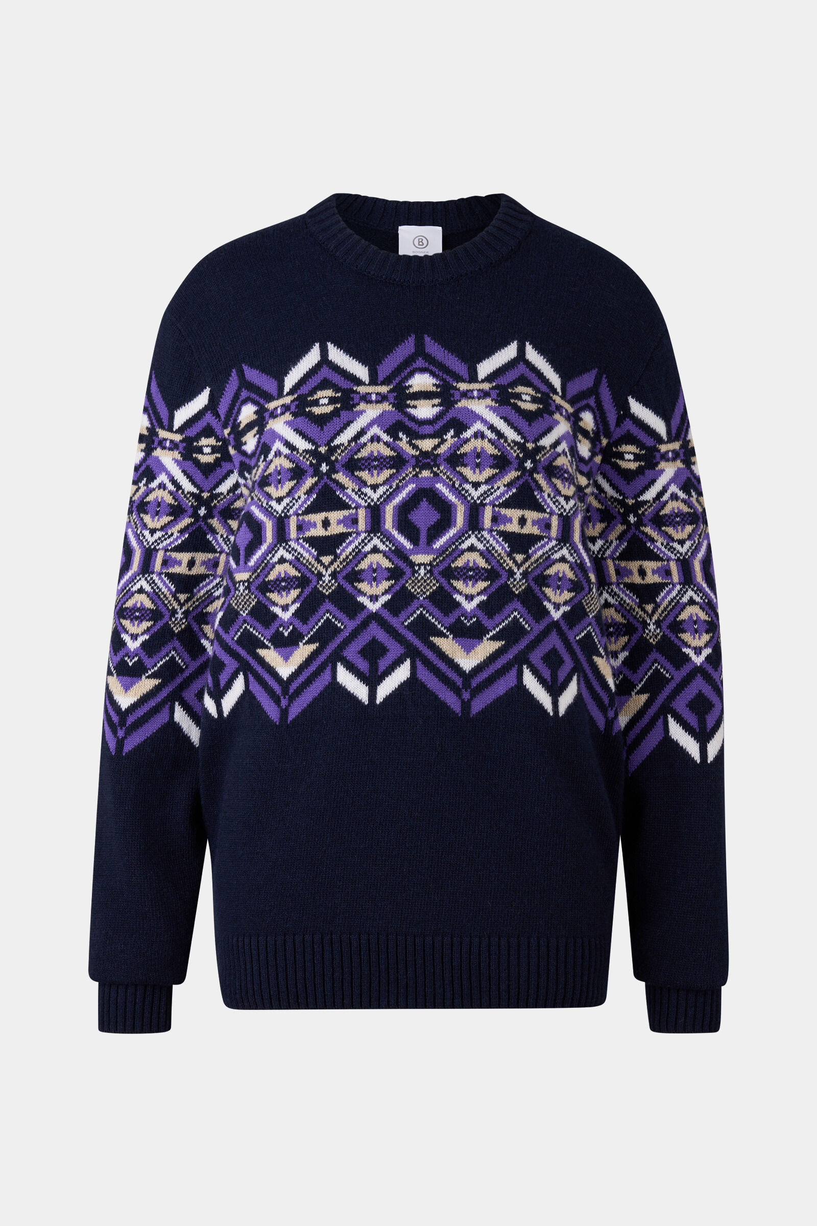 Norwegian jumper Luci Navy blue/purple