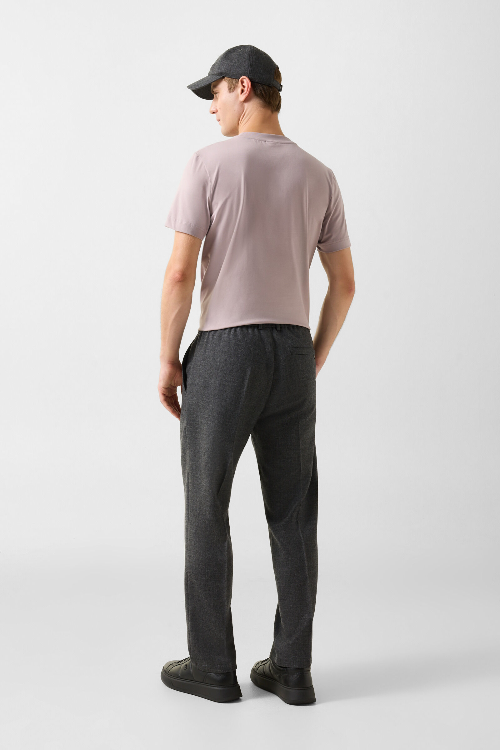 Marcus virgin wool blend trousers Anthracite