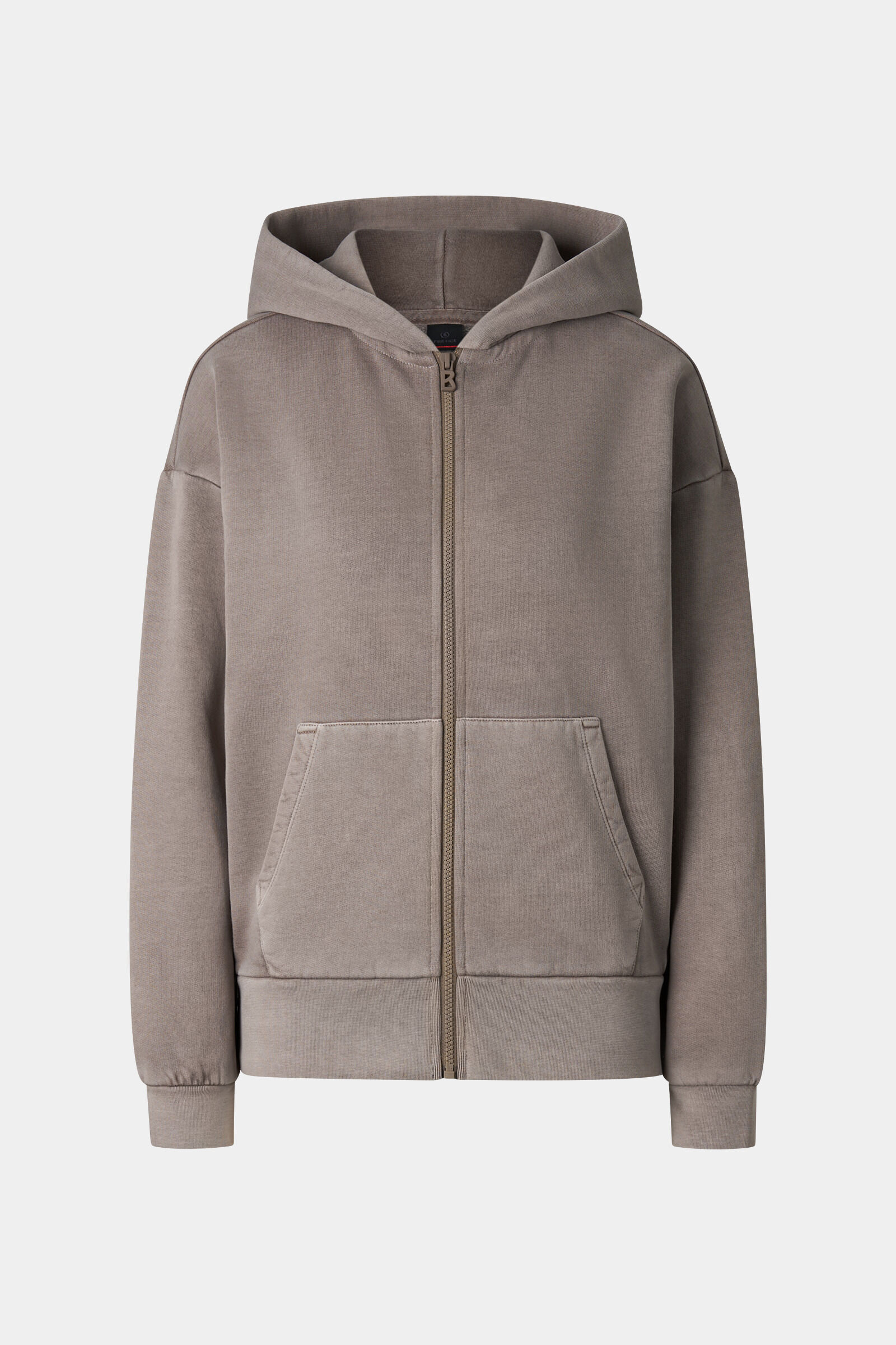 Ilona Cotton Hoodie Jersey Jacket Taupe