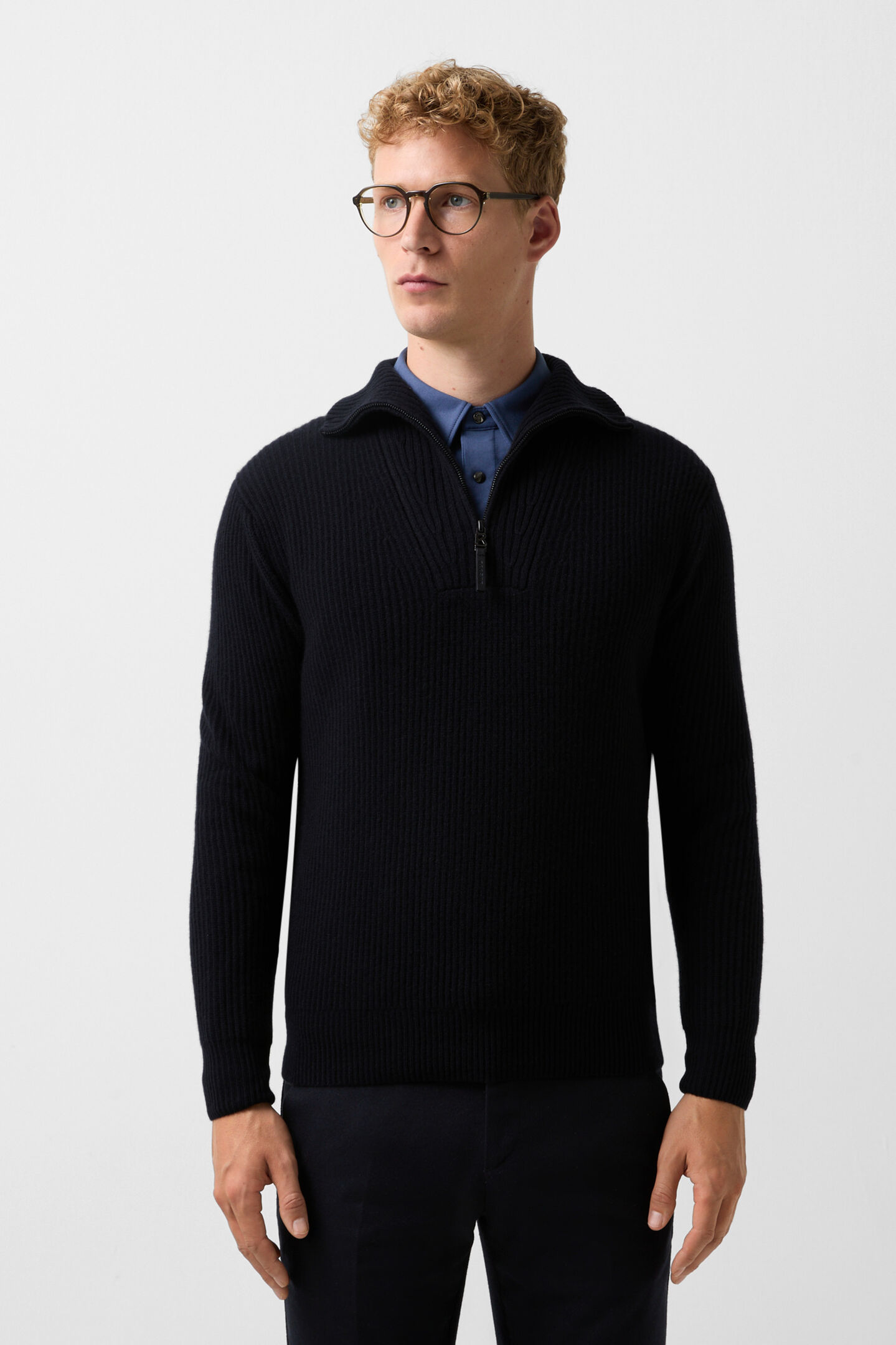 Balvin cashmere troyer Navy blue