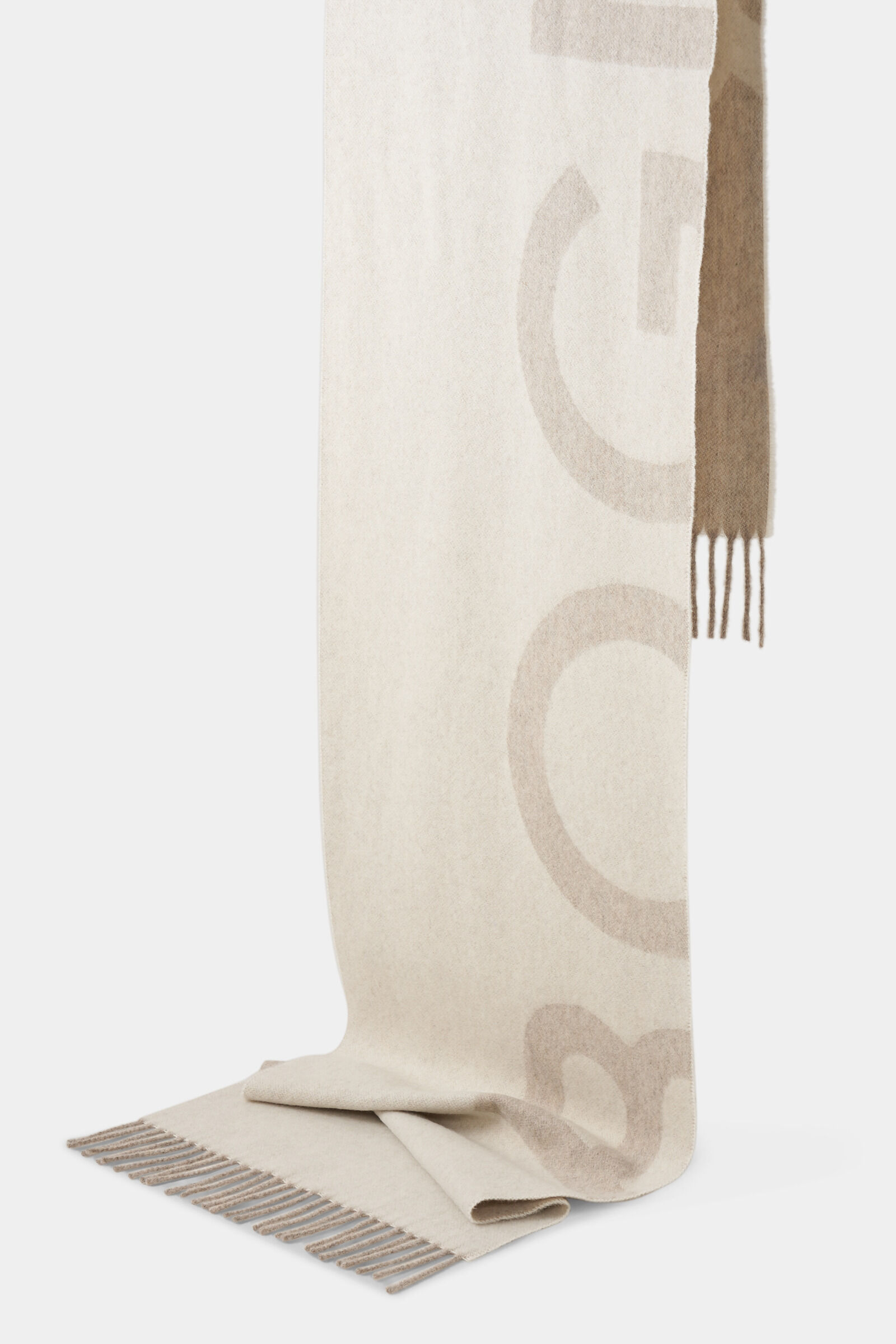 Wool scarf Scarf Cream/greige